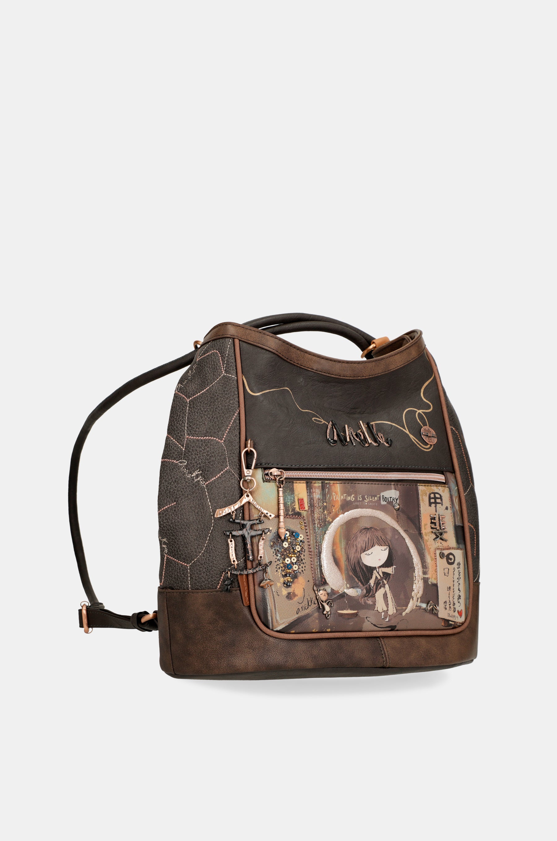 Bolso de hombro convertible en mochila Shōen