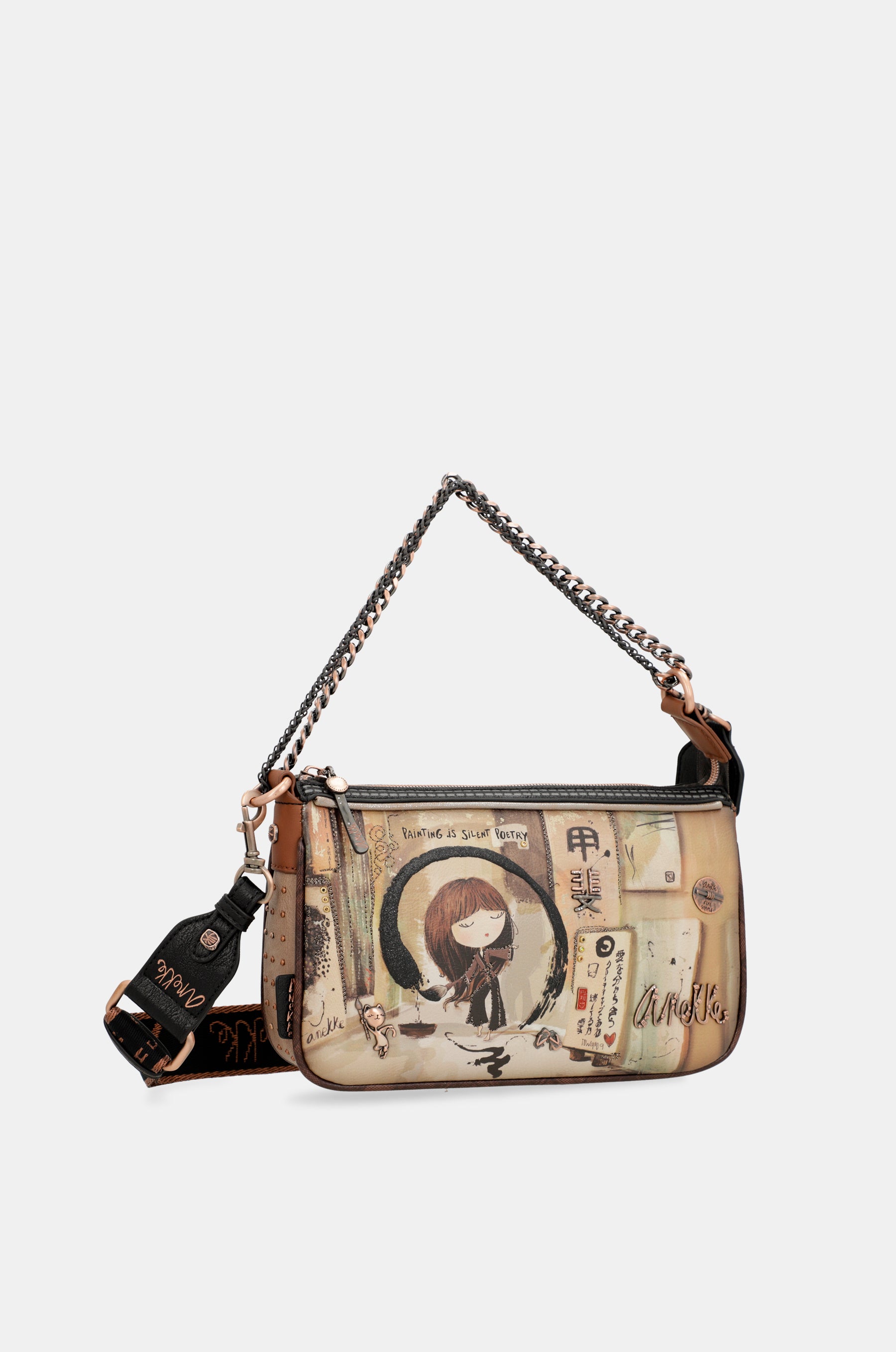 Bolso con asa metal Shōen
