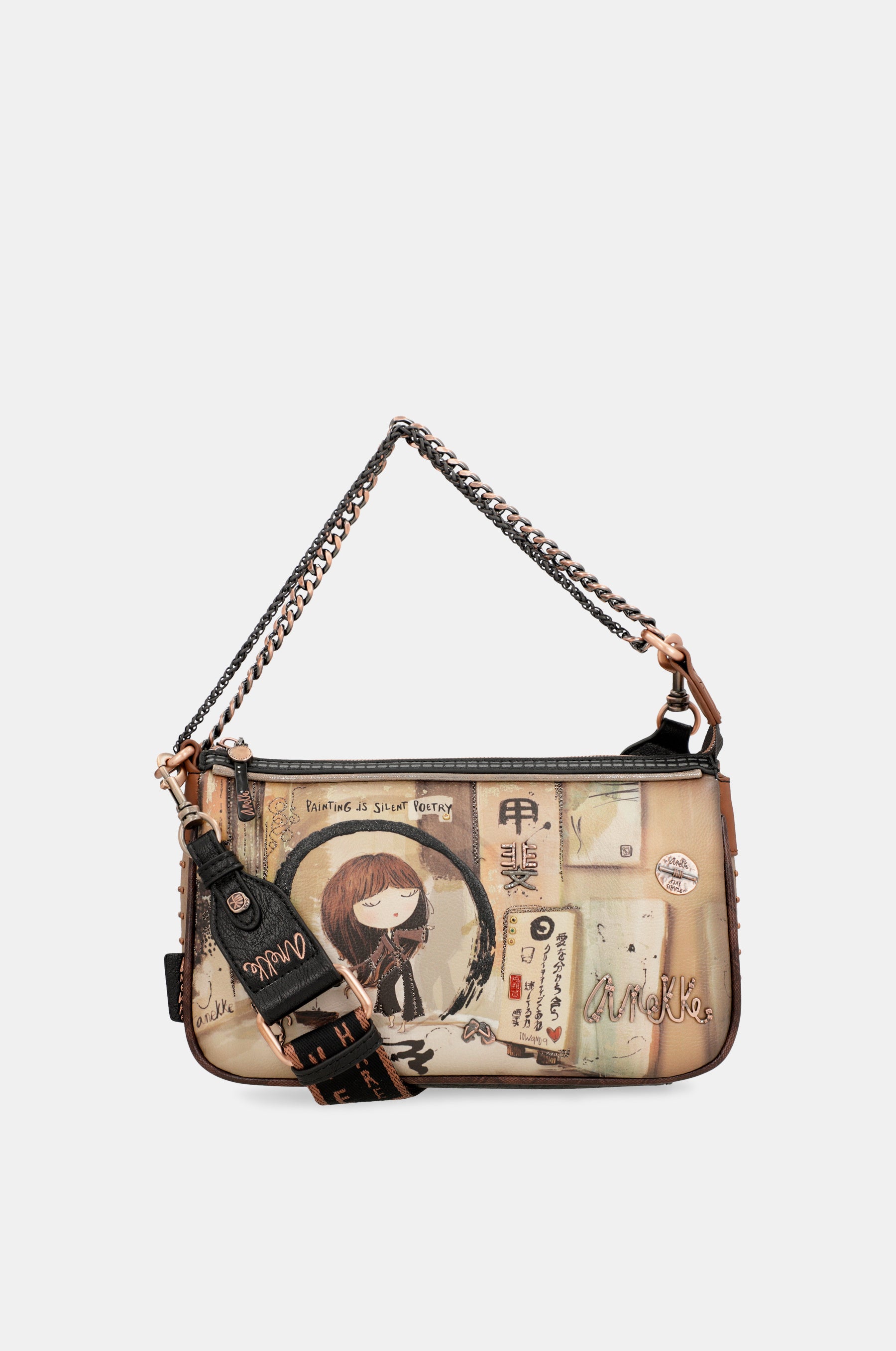 Bolso con asa metal Shōen