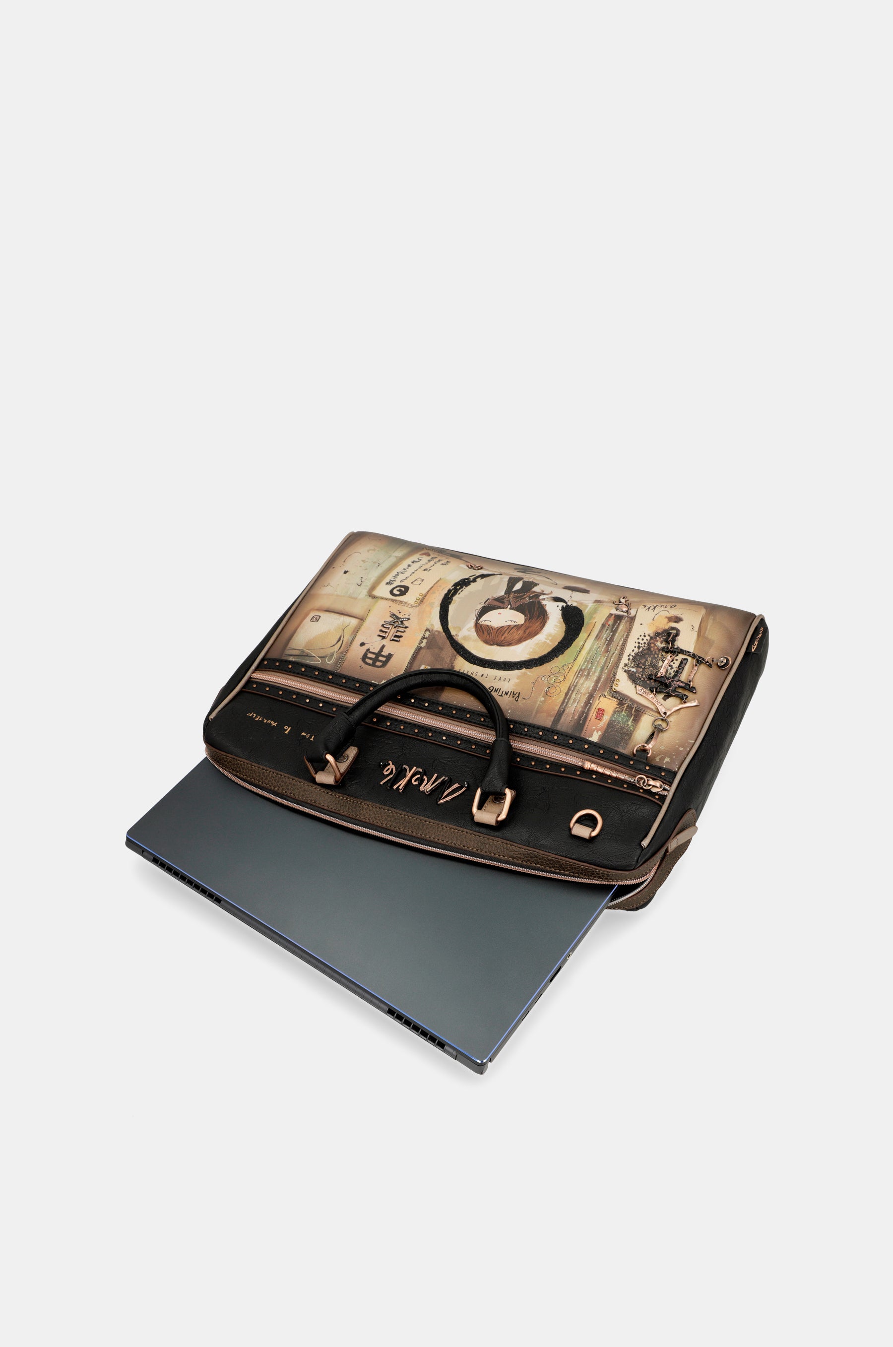 Portadocumentos negro Shōen