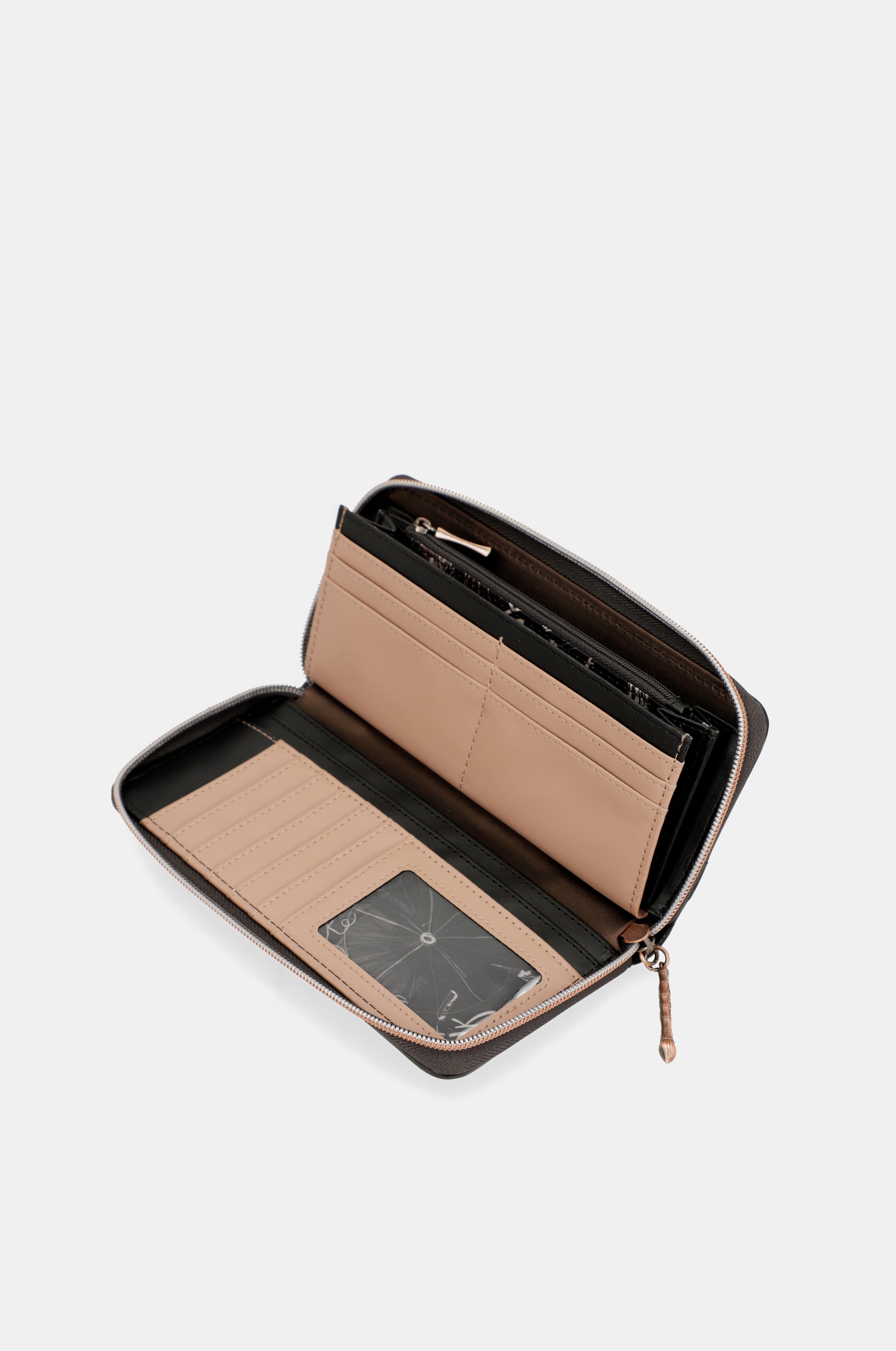 Billetero grande negro RFID Shōen