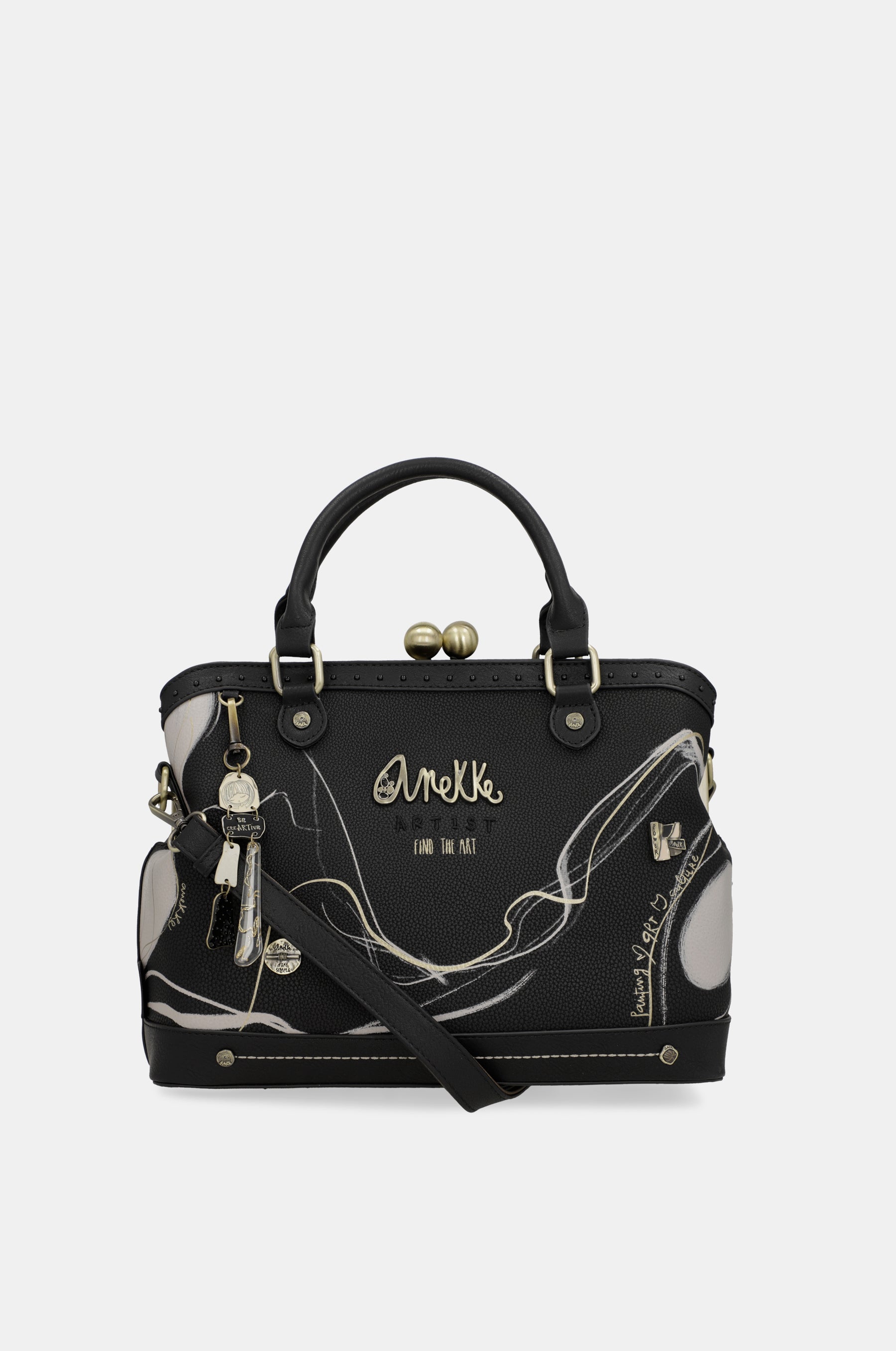 Bolso de boquilla negro Nature Shodō