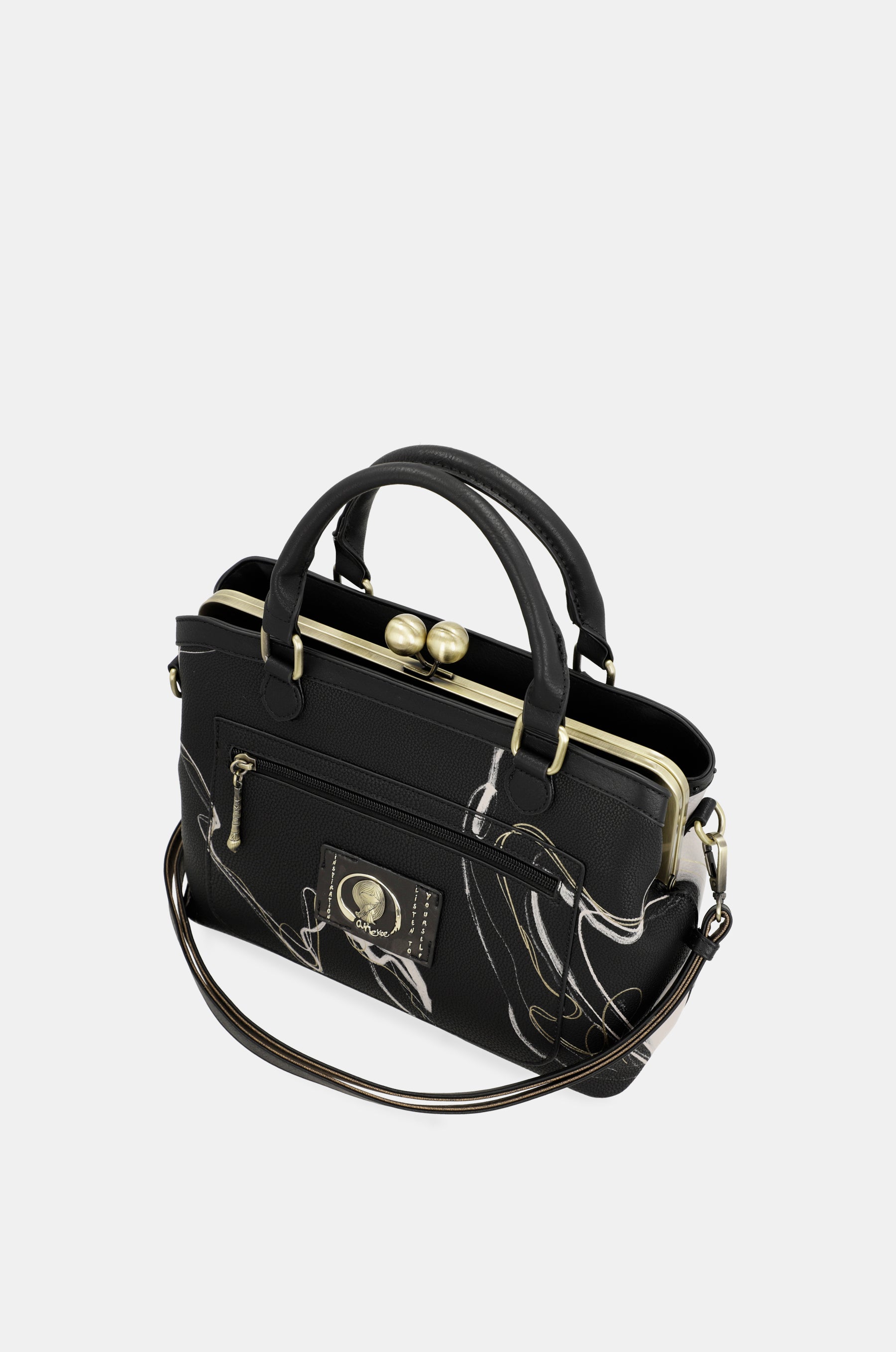 Bolso de boquilla negro Nature Shodō