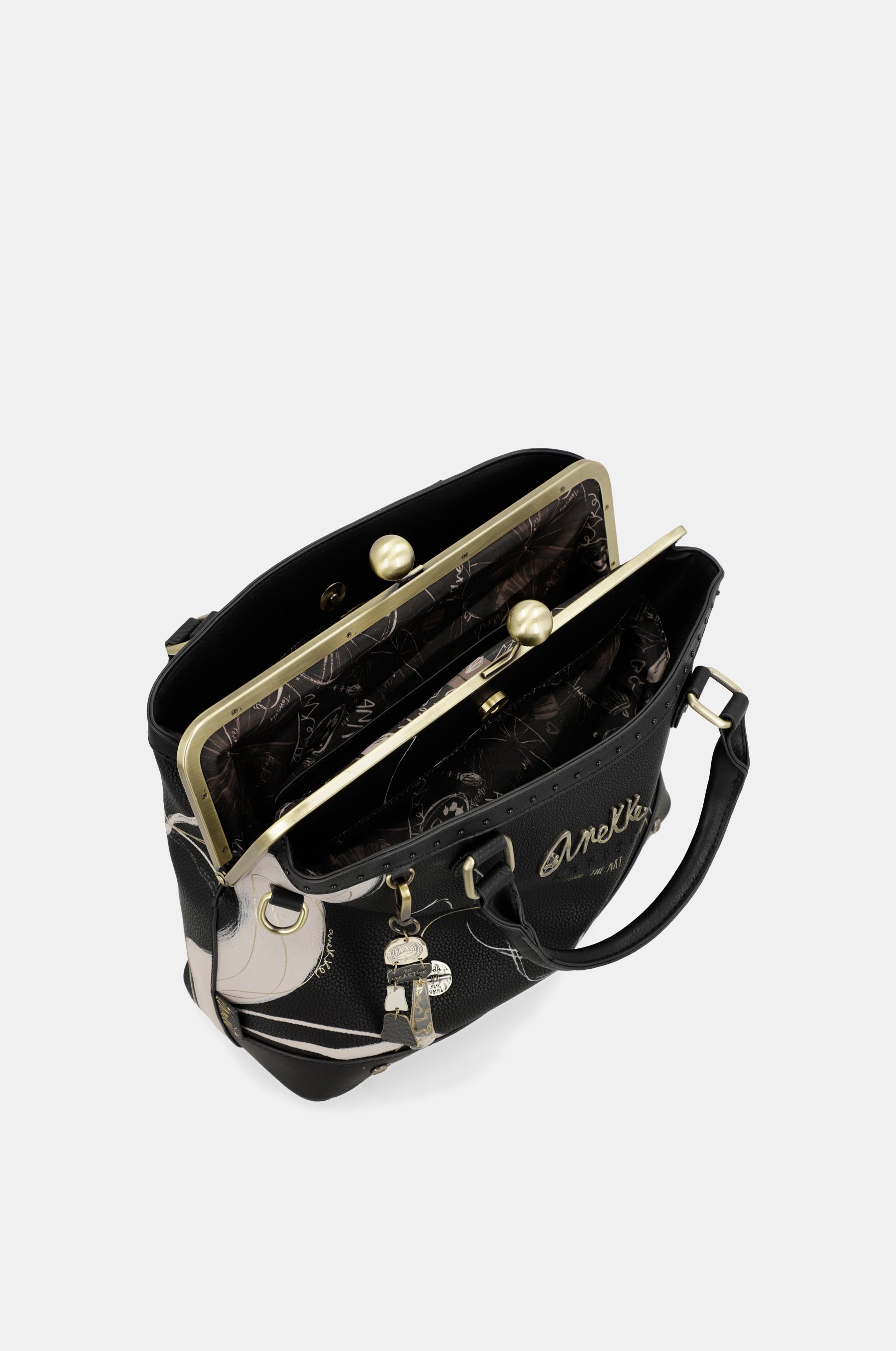 Bolso de boquilla negro Nature Shodō