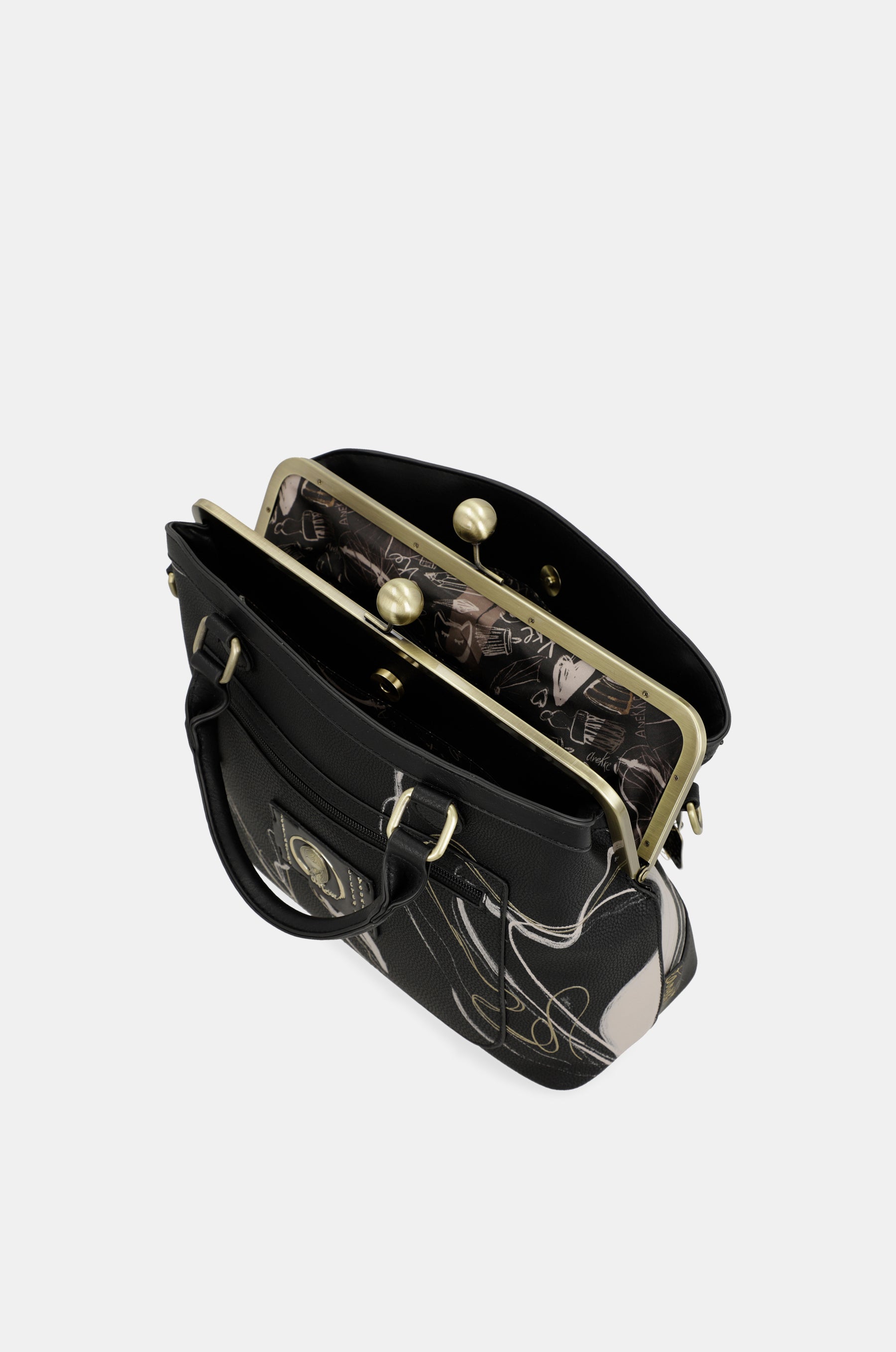 Bolso de boquilla negro Nature Shodō