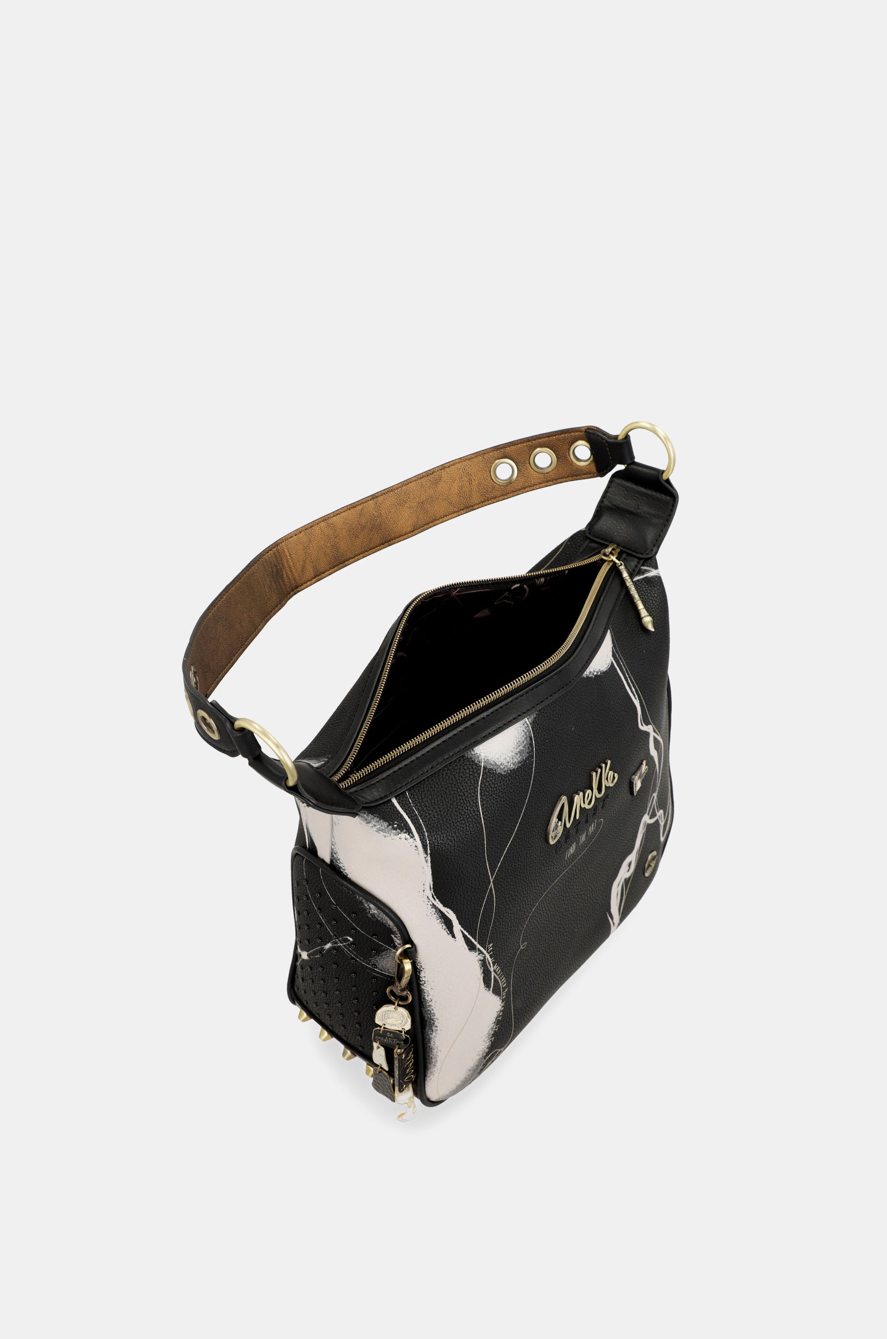 Bolso de hombro negro Nature Shodō