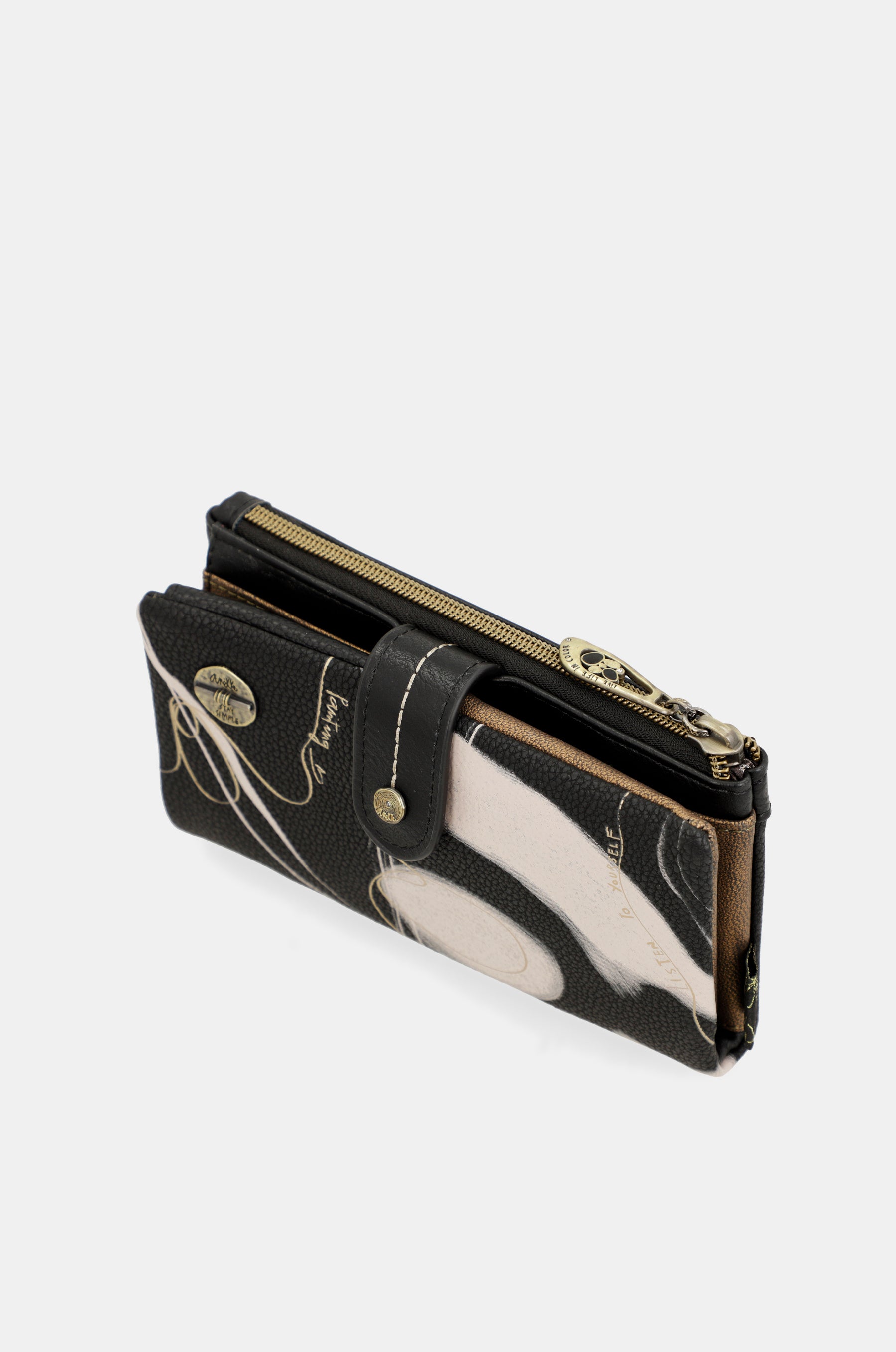 Billetero flexible negro RFID Nature Shodō