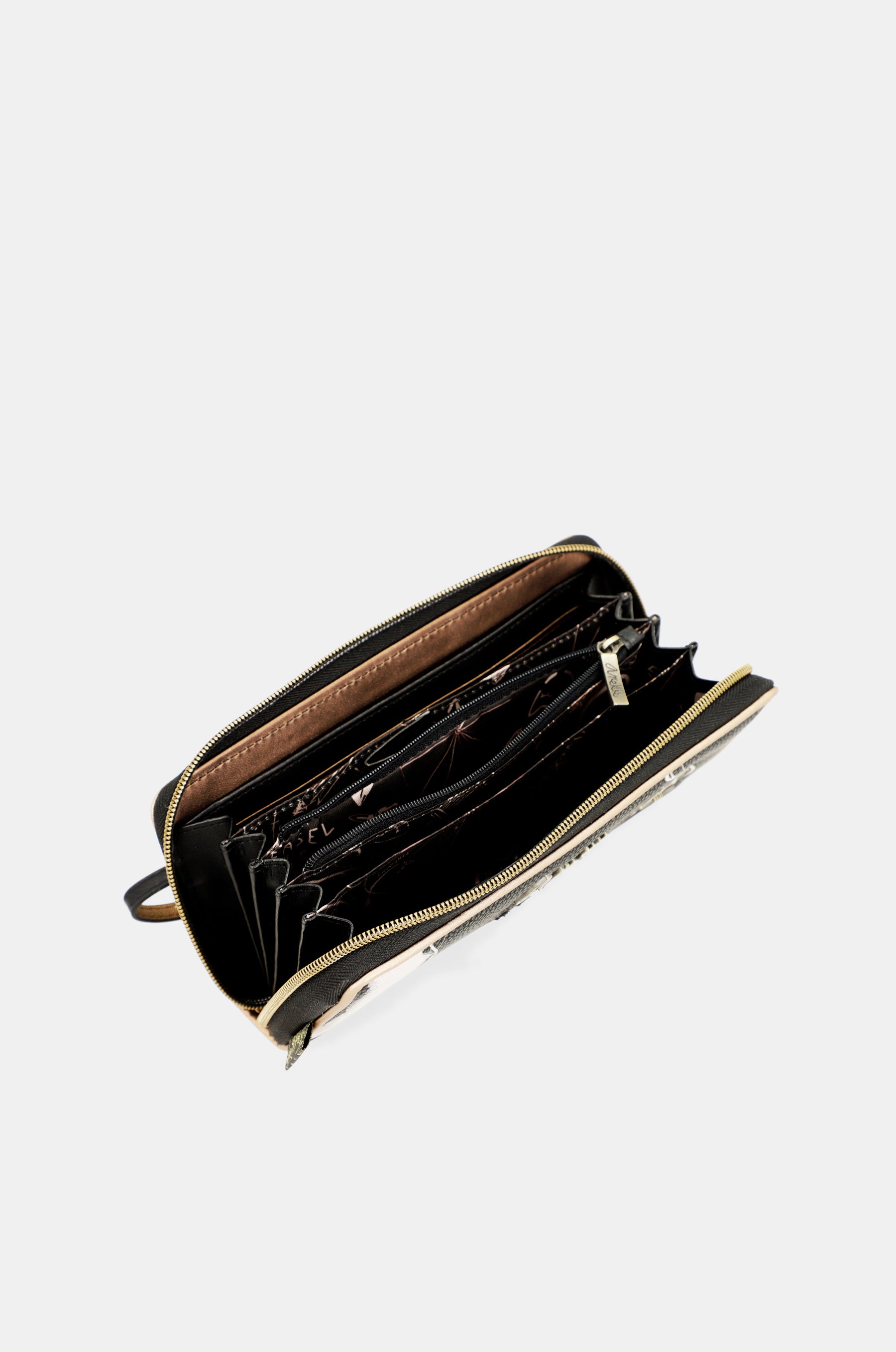 Billetero grande negro RFID Anekke Nature Shodō