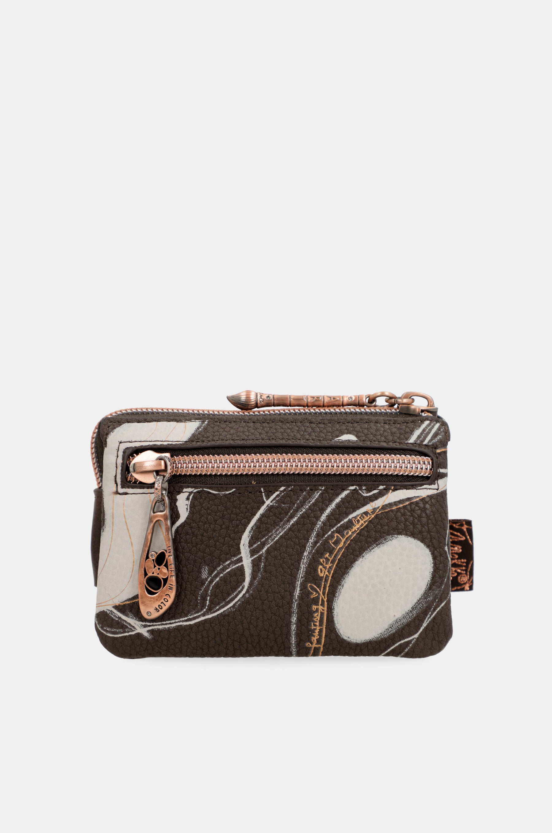 Monedero 3 compartimentos marrón Nature Shodō