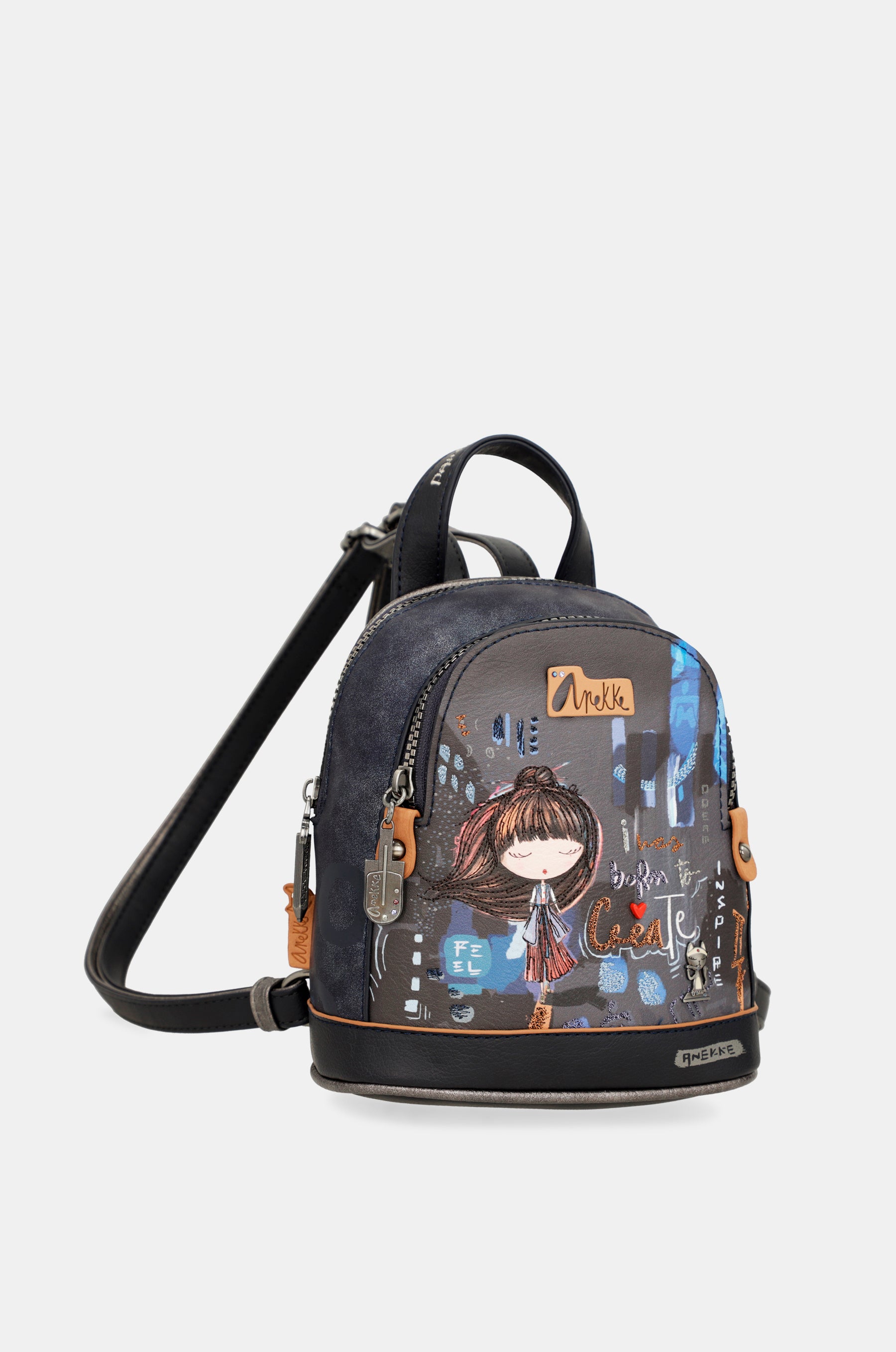 Mini mochila dos compartimentos Contemporary