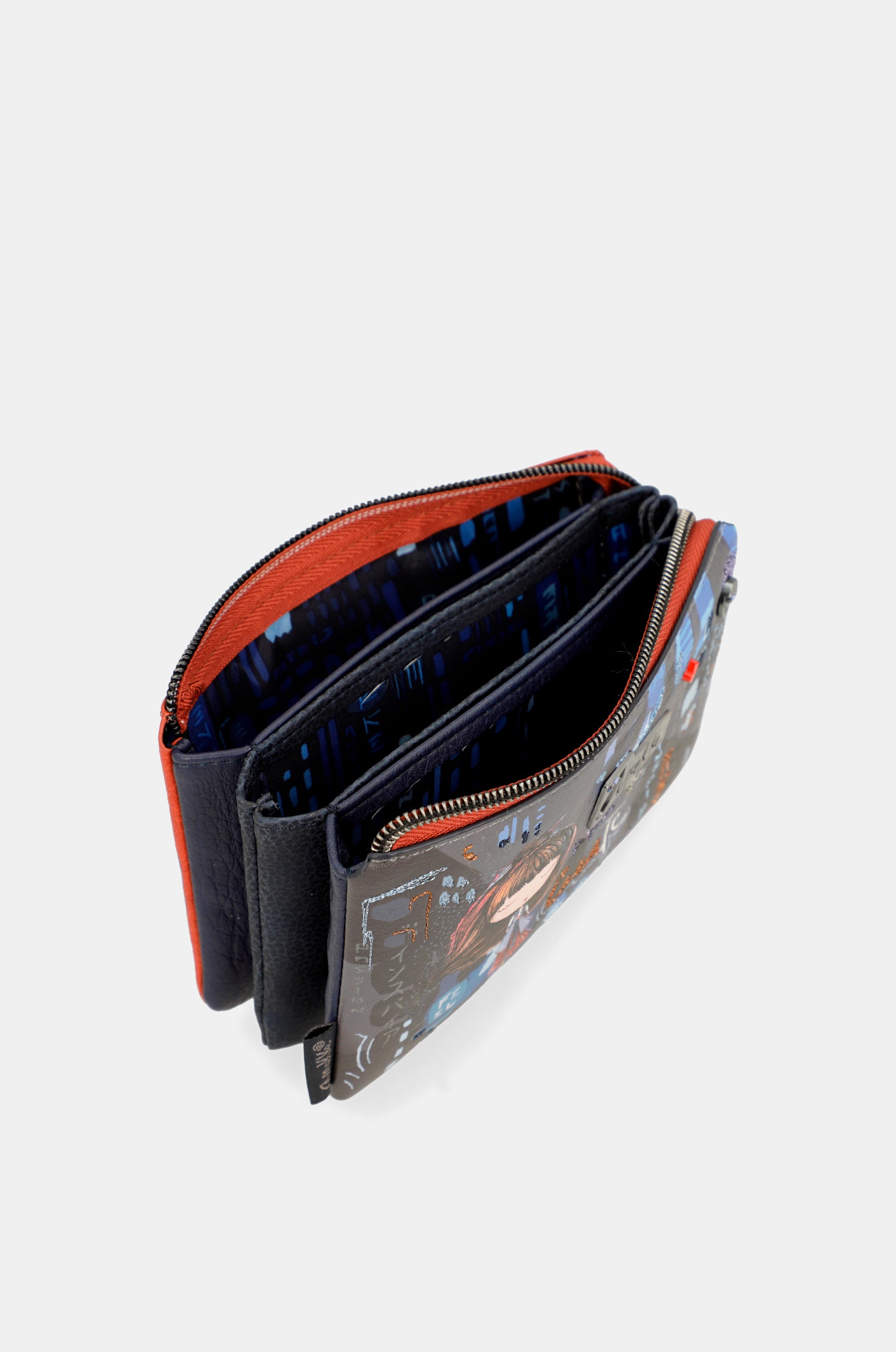 Monedero triple compartimento Contemporary