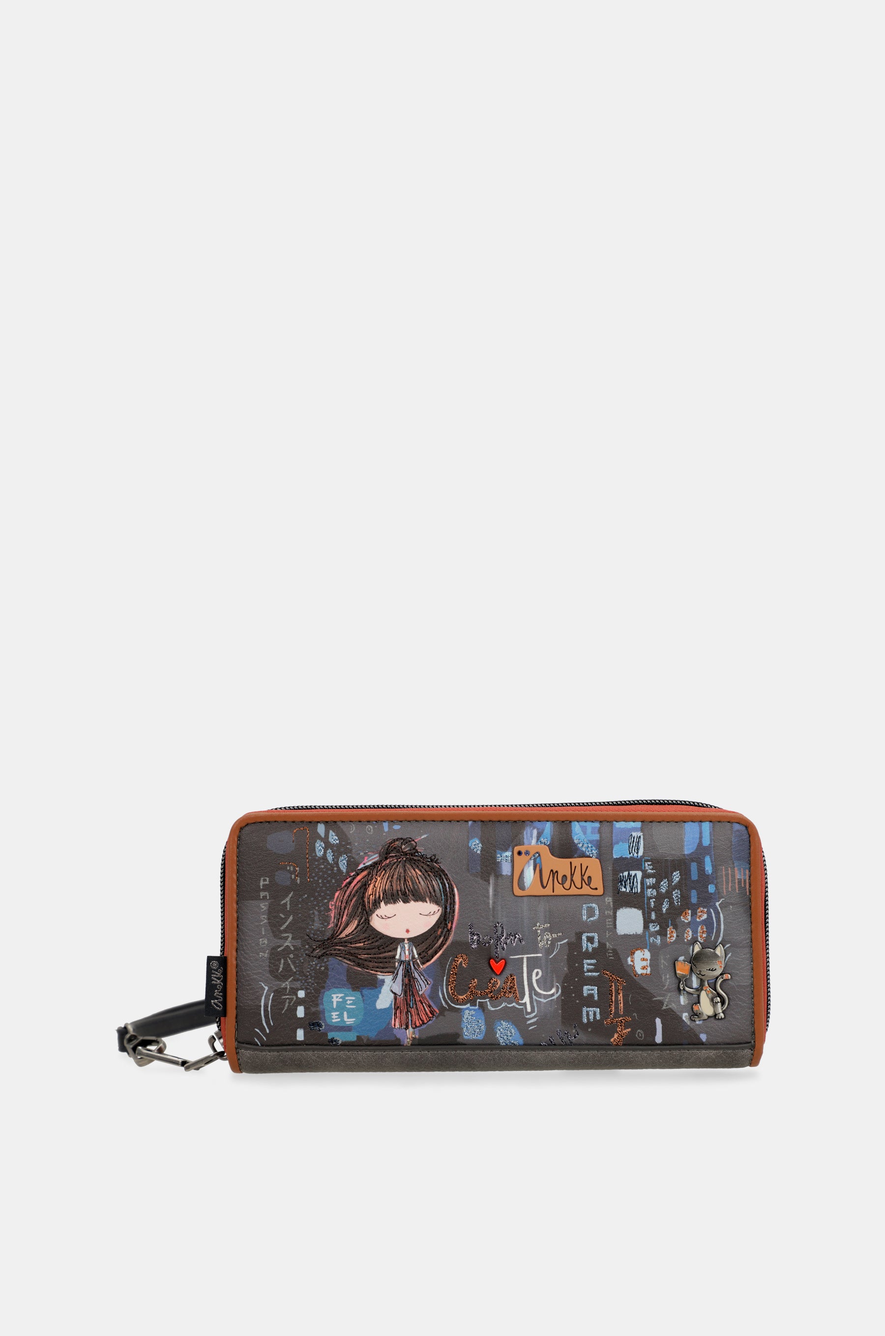 Billetero grande RFID estampado Contemporary
