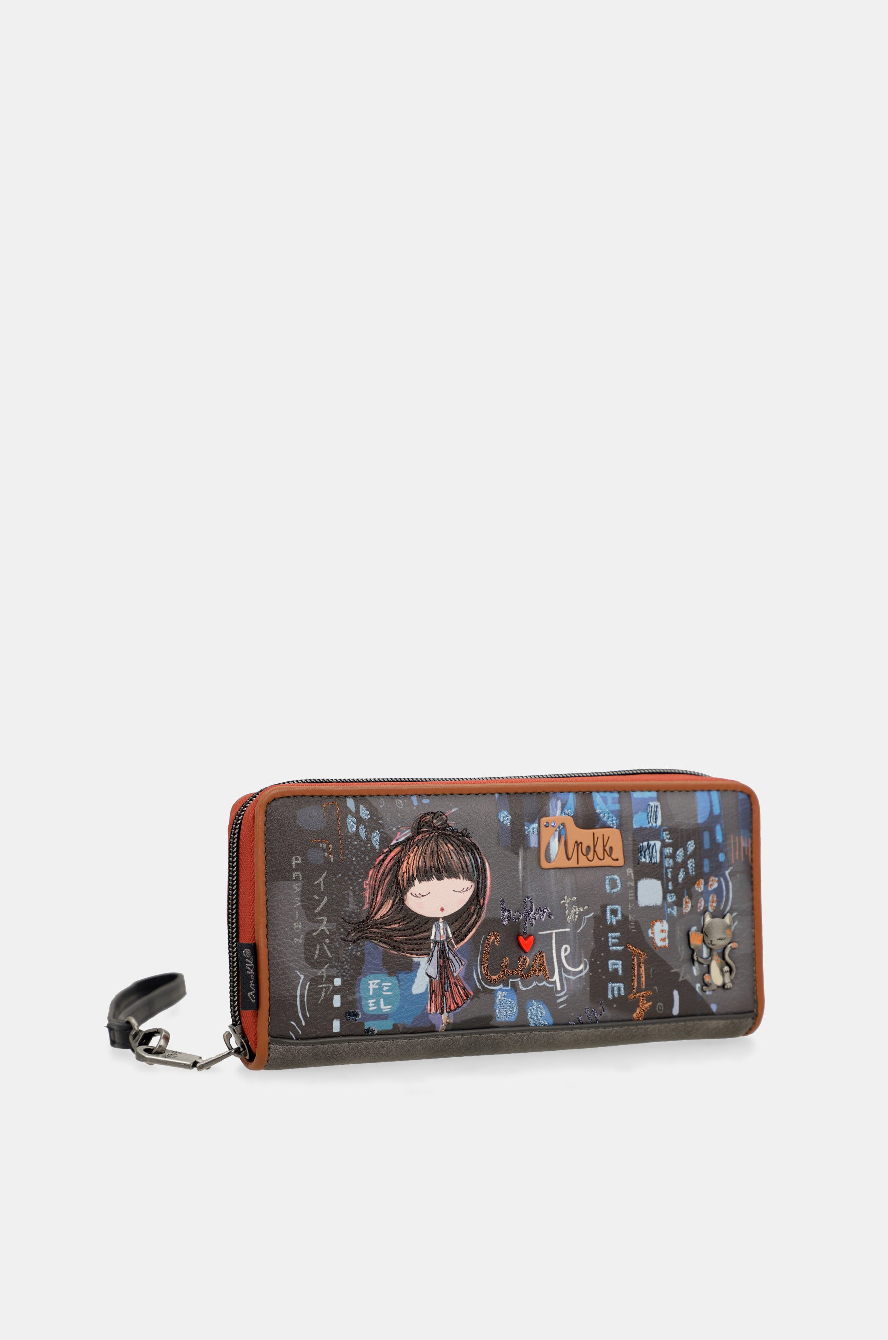 Billetero grande RFID estampado Contemporary