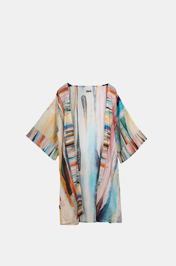 Kimono largo estampado Studio