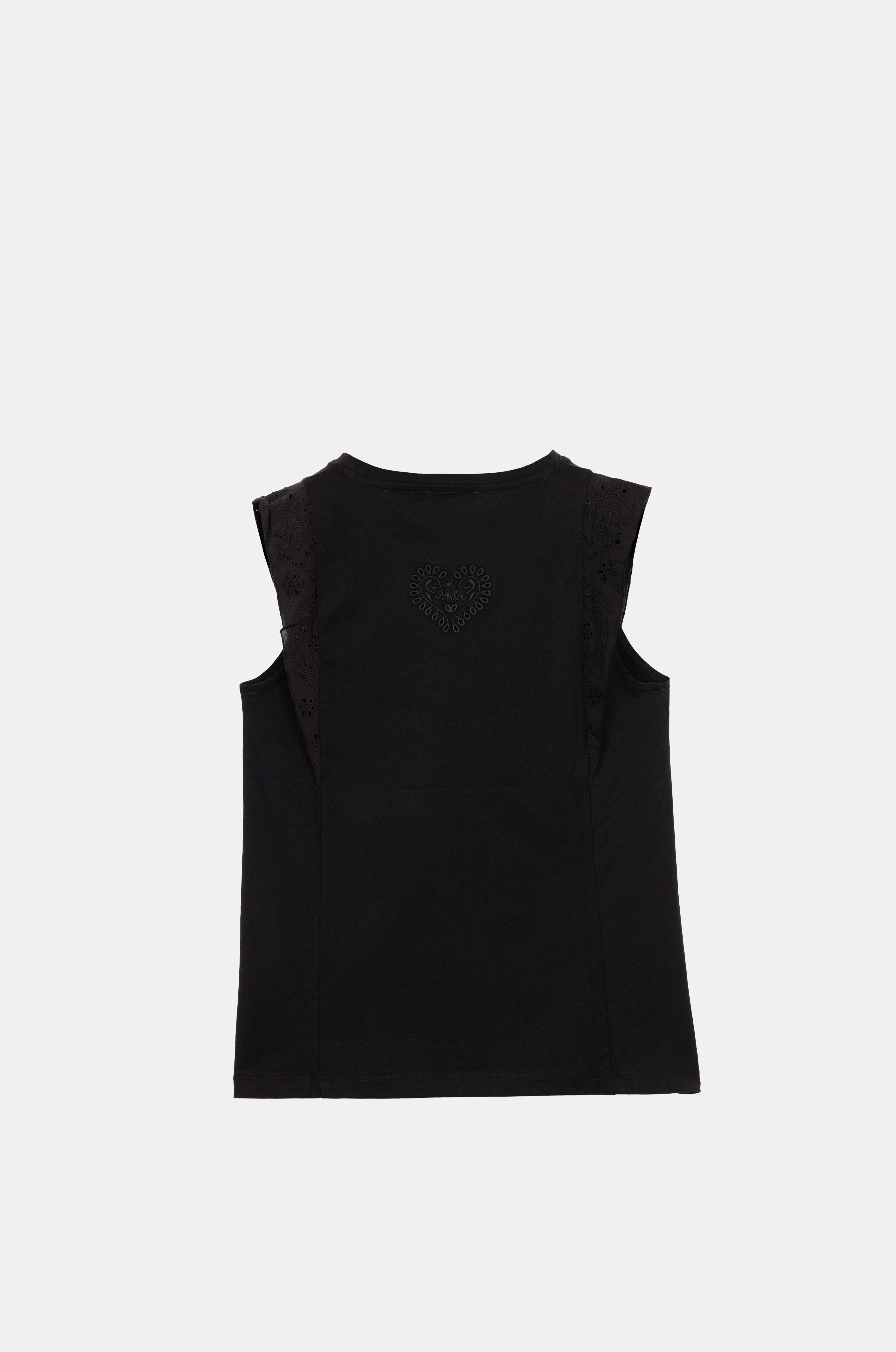 Camiseta sin mangas negra Anekke
