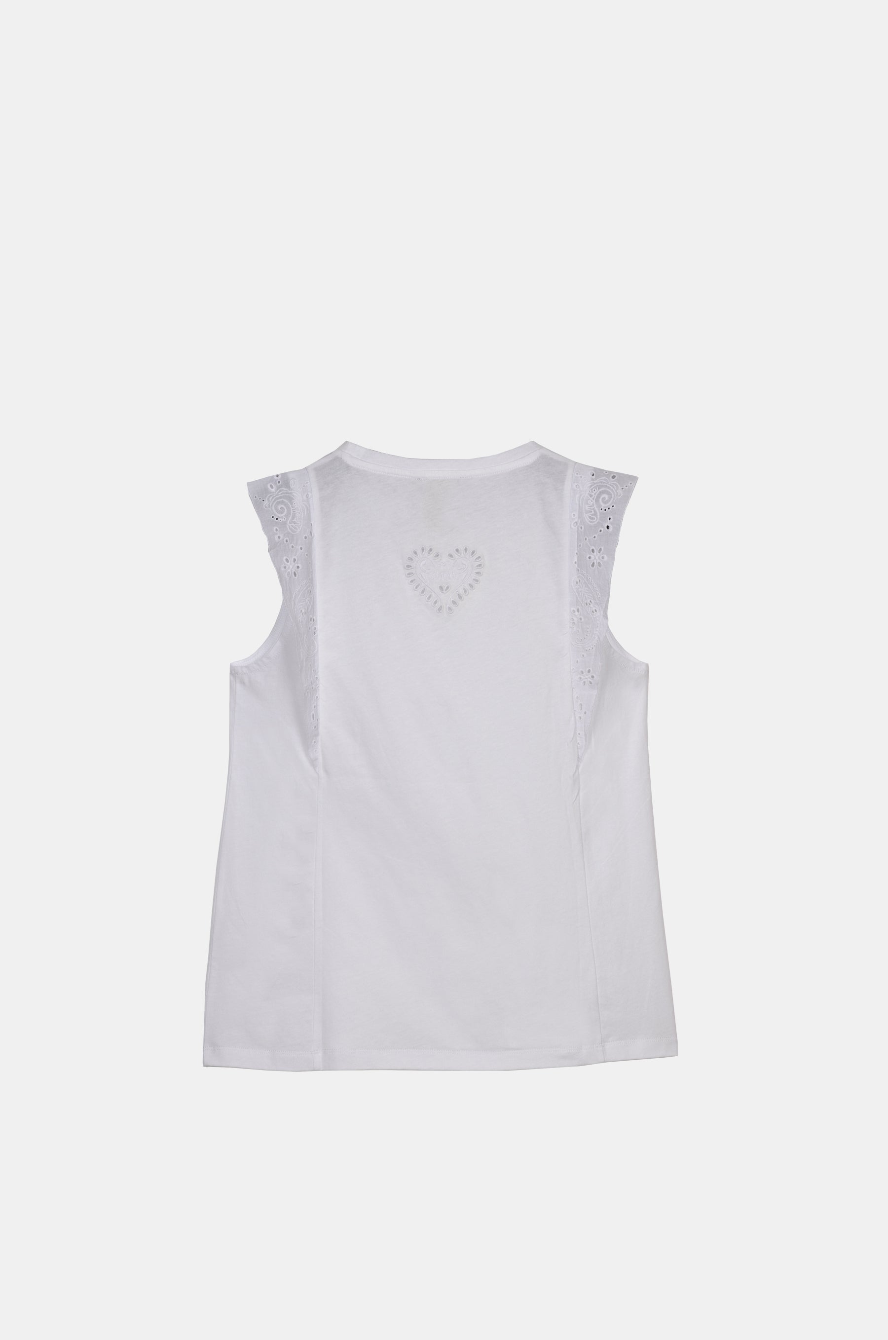 Camiseta sin mangas blanca Anekke