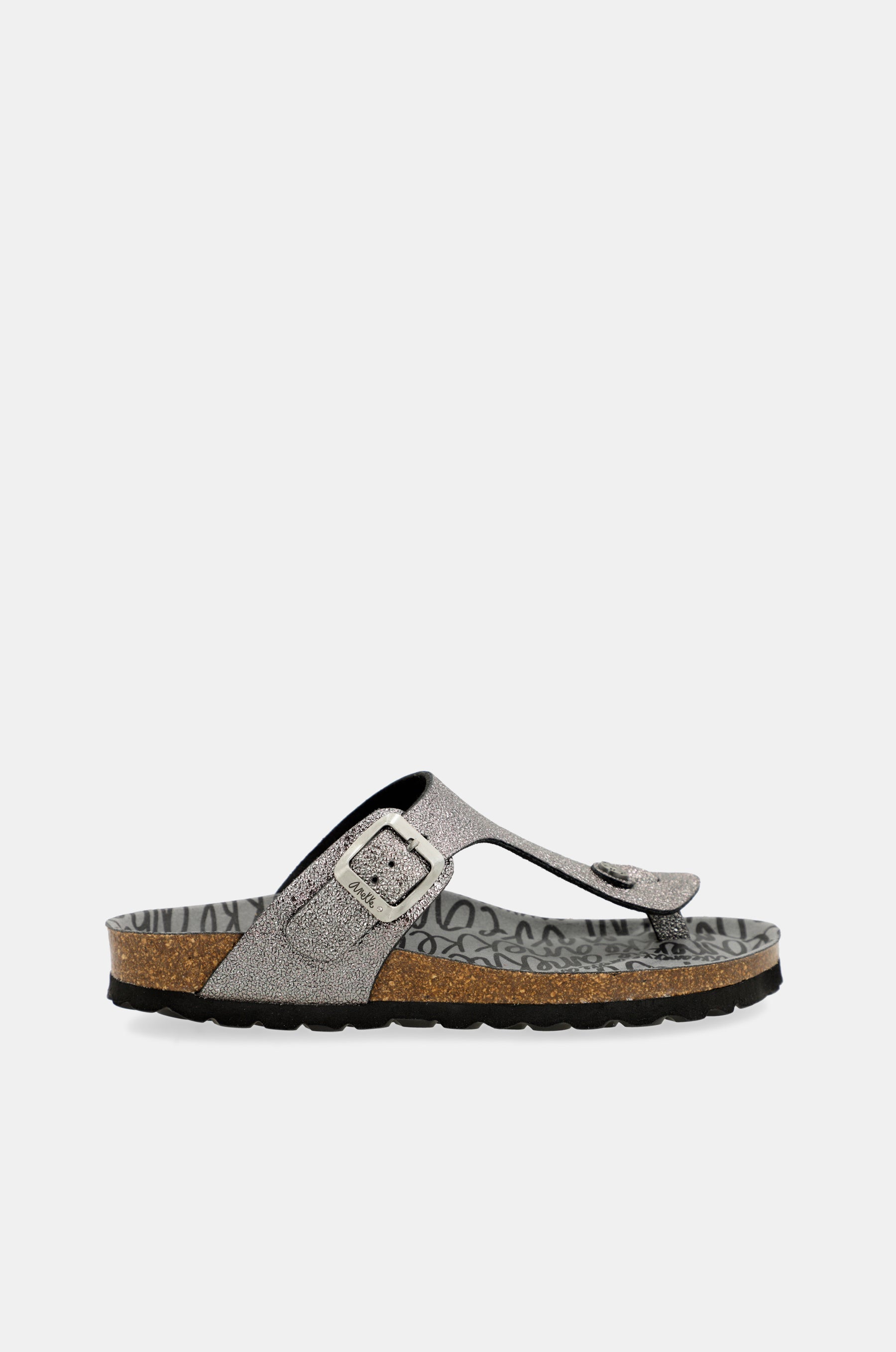 Sandalias bio de mujer plata