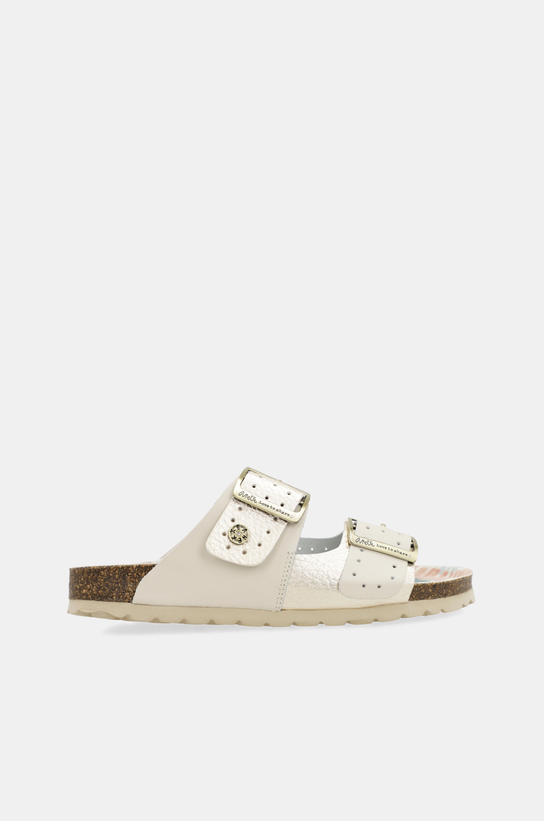 Sandalias bio de mujer dorado