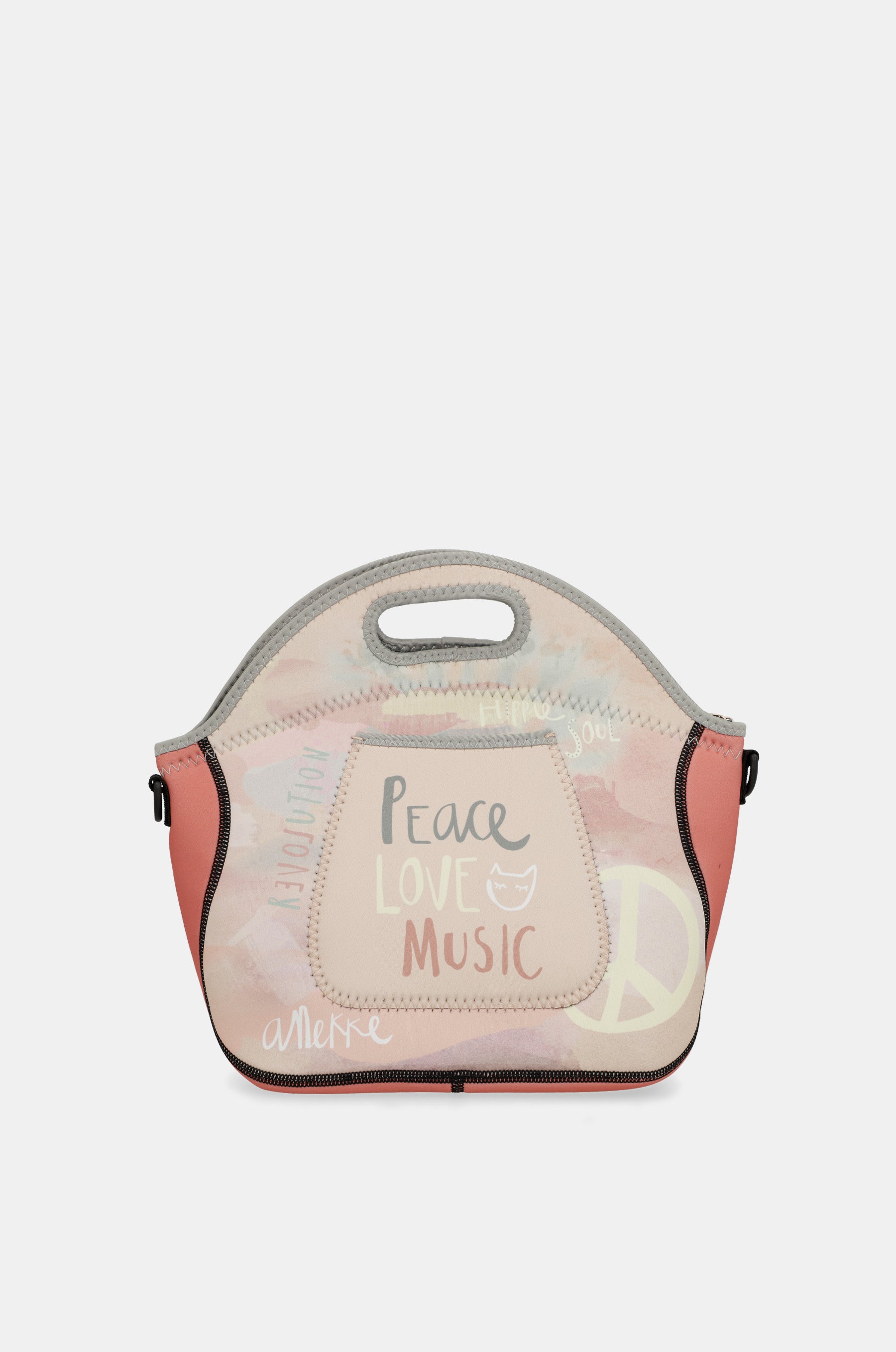 Bolsa porta alimentos neopreno Peace & Love
