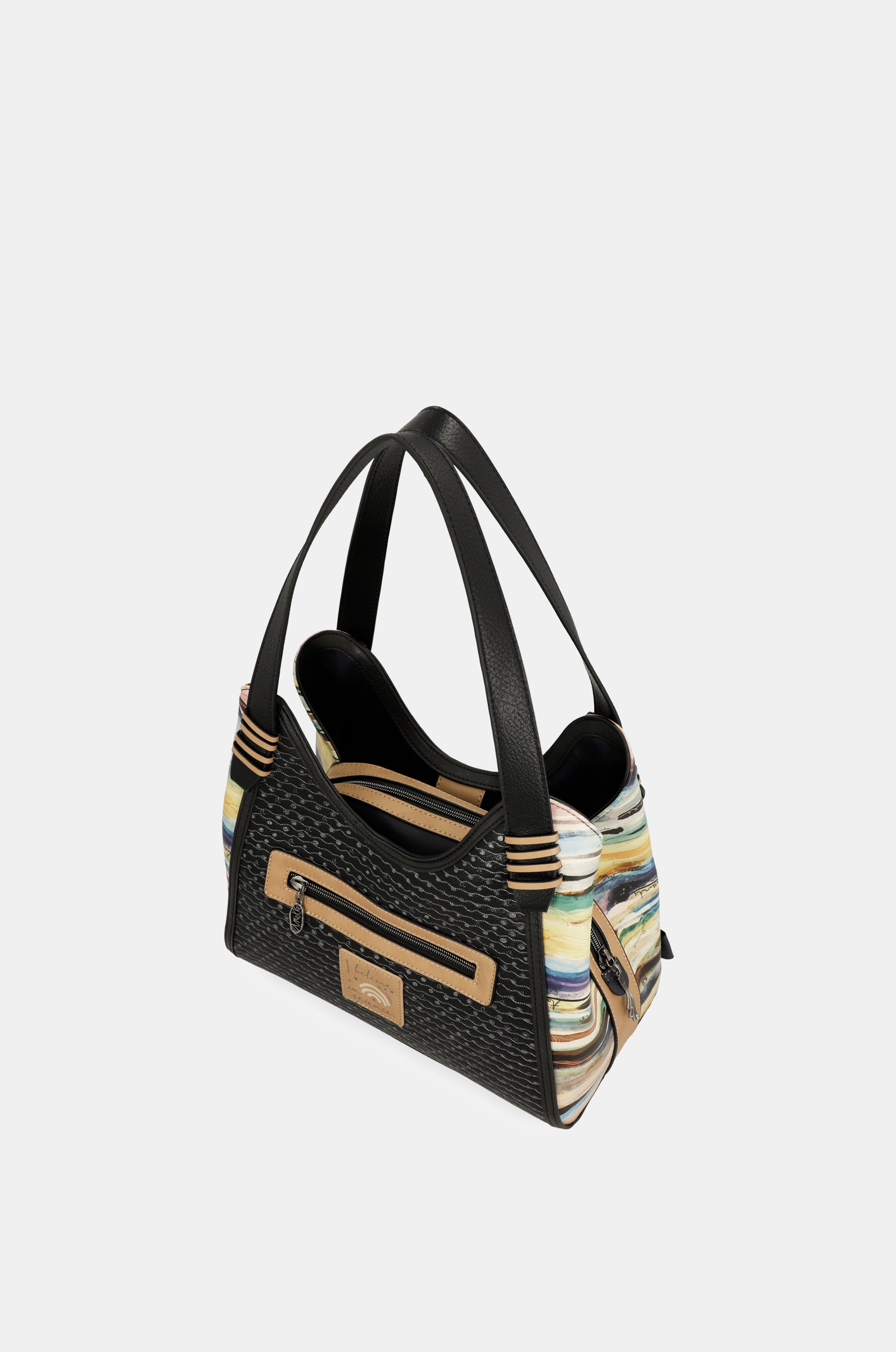 Bolso de hombro azul marino Studio