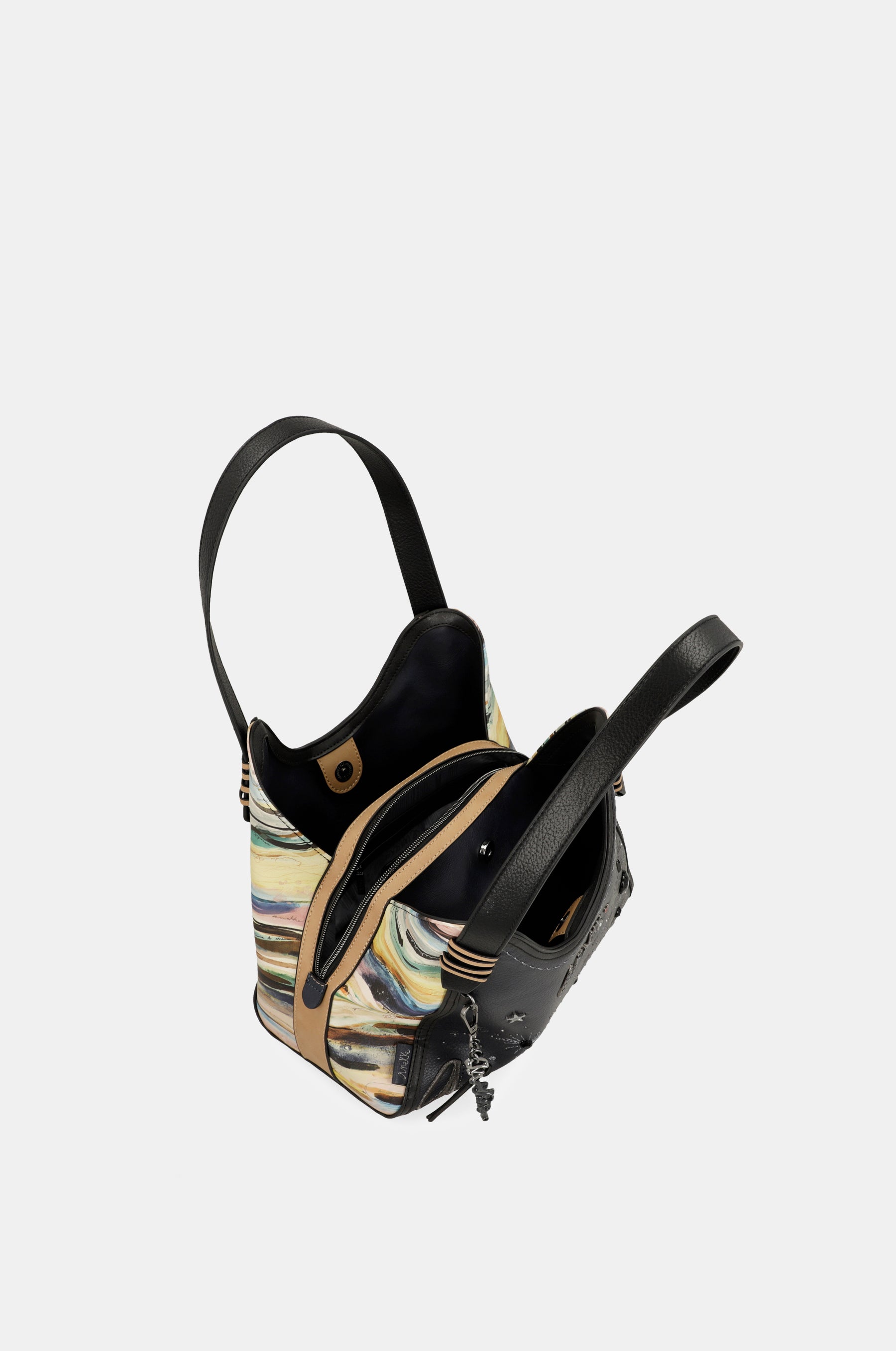 Bolso de hombro azul marino Studio