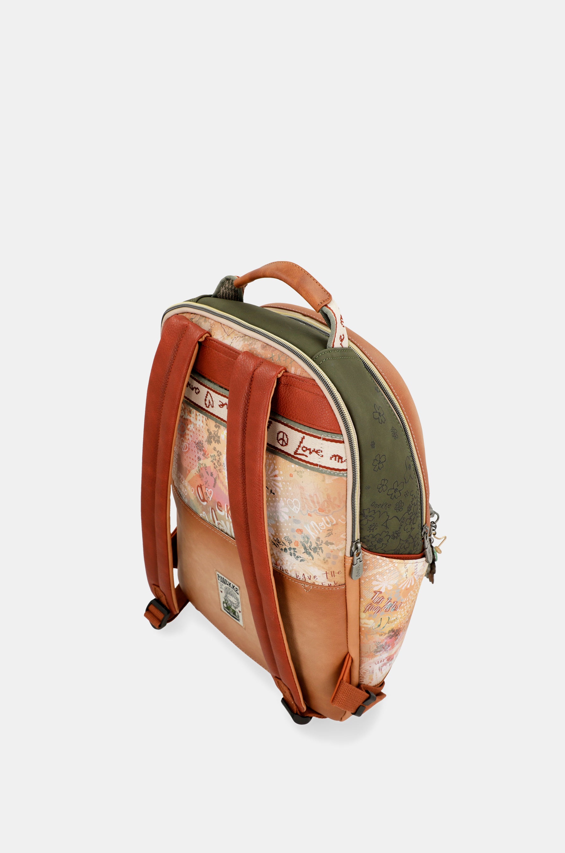 Mochila escolar Peace & Love Camel