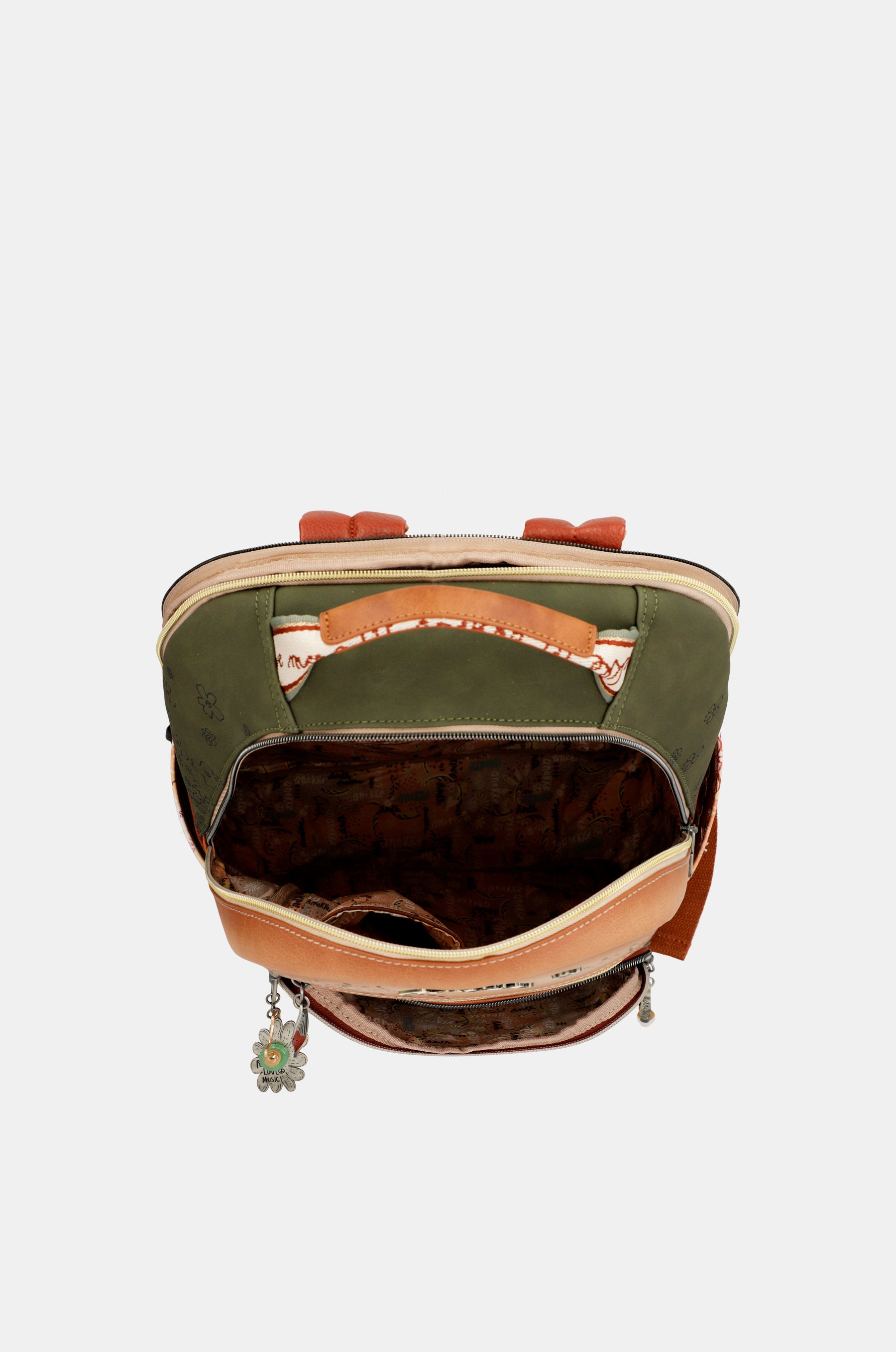 Mochila escolar Peace & Love Camel
