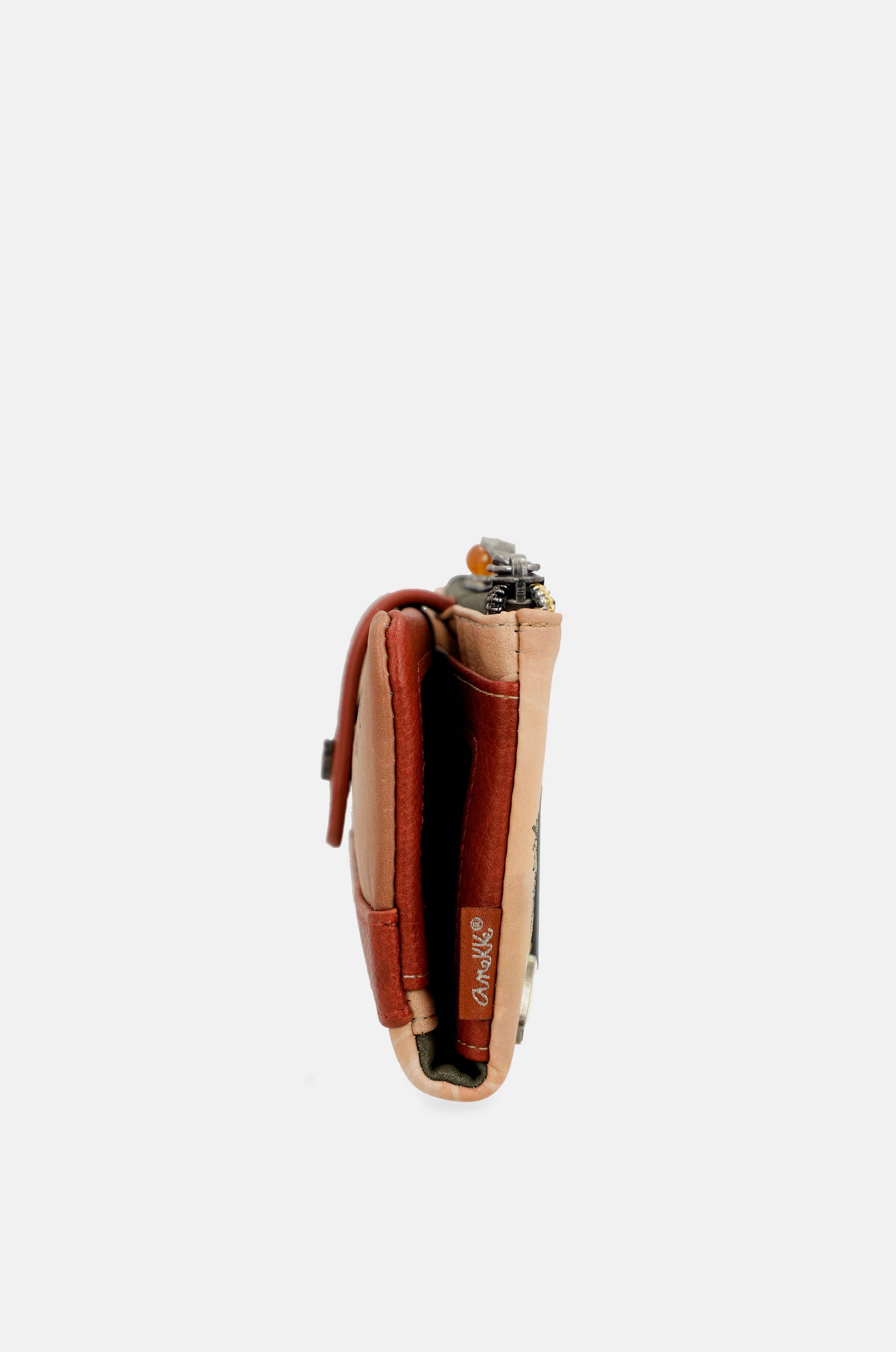 Billetero RFID flexible Peace & Love Camel