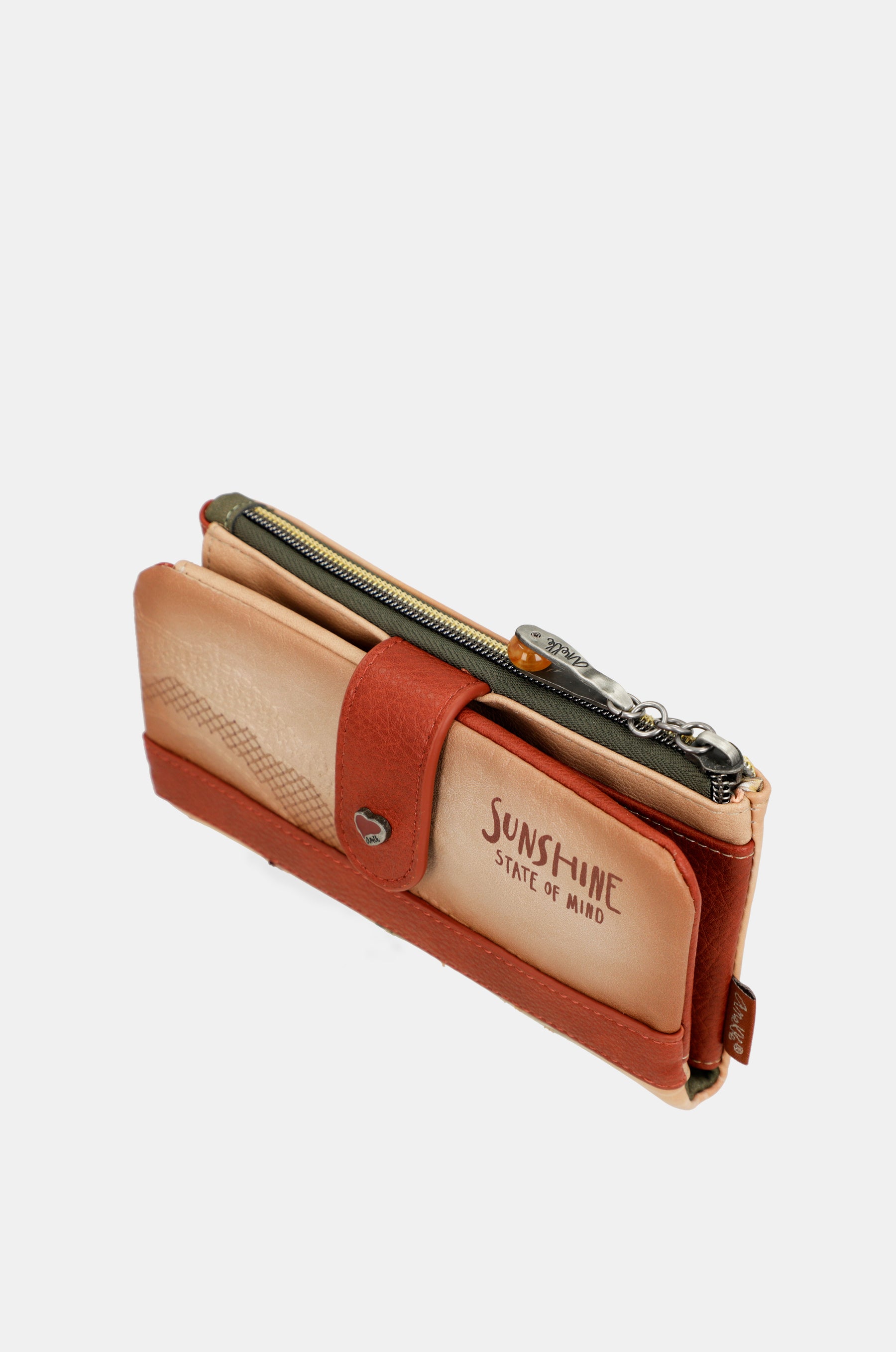 Billetero RFID flexible Peace & Love Camel