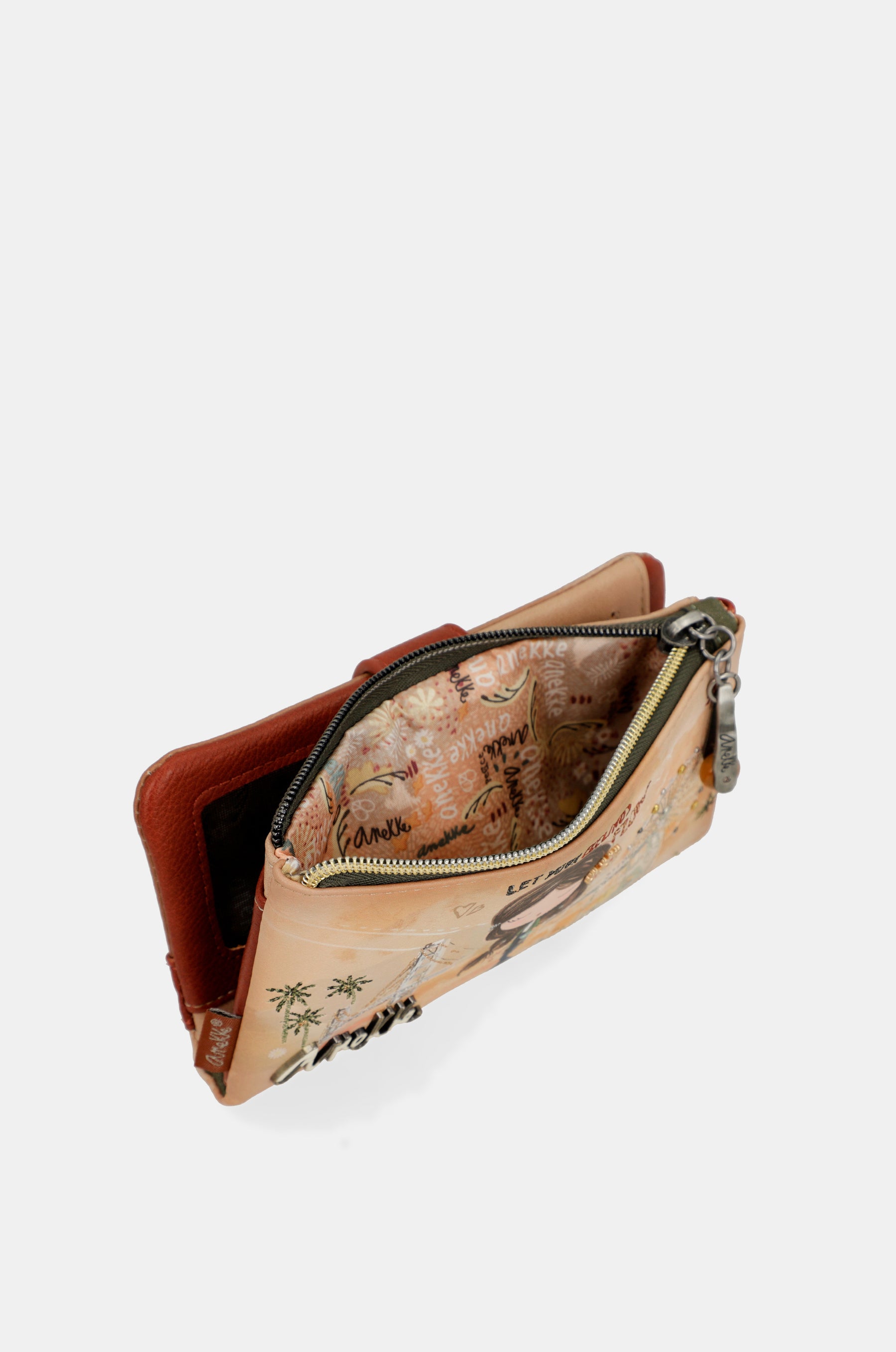 Billetero RFID flexible Peace & Love Camel