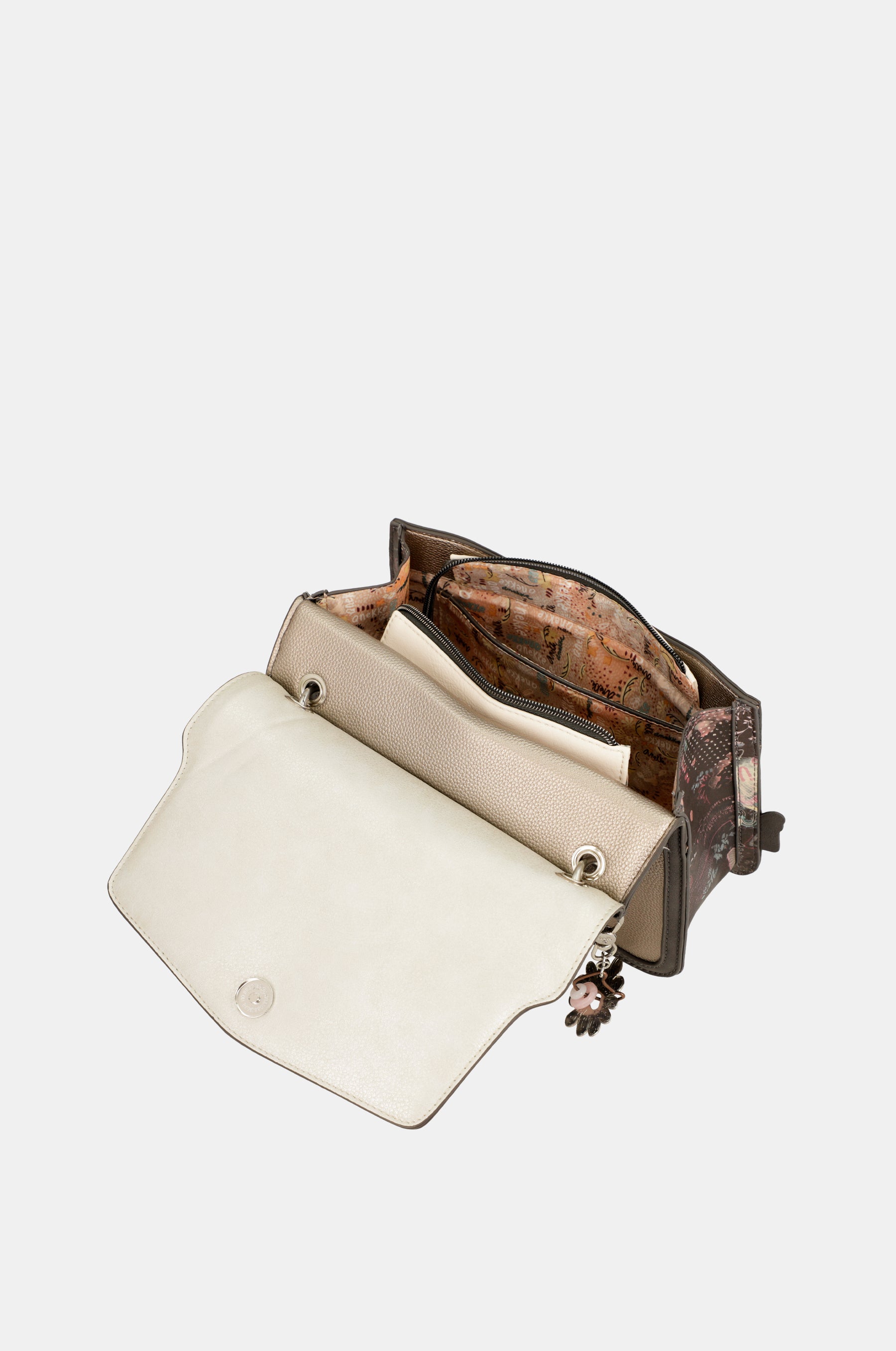Bolso de solapa Peace & Love rosa