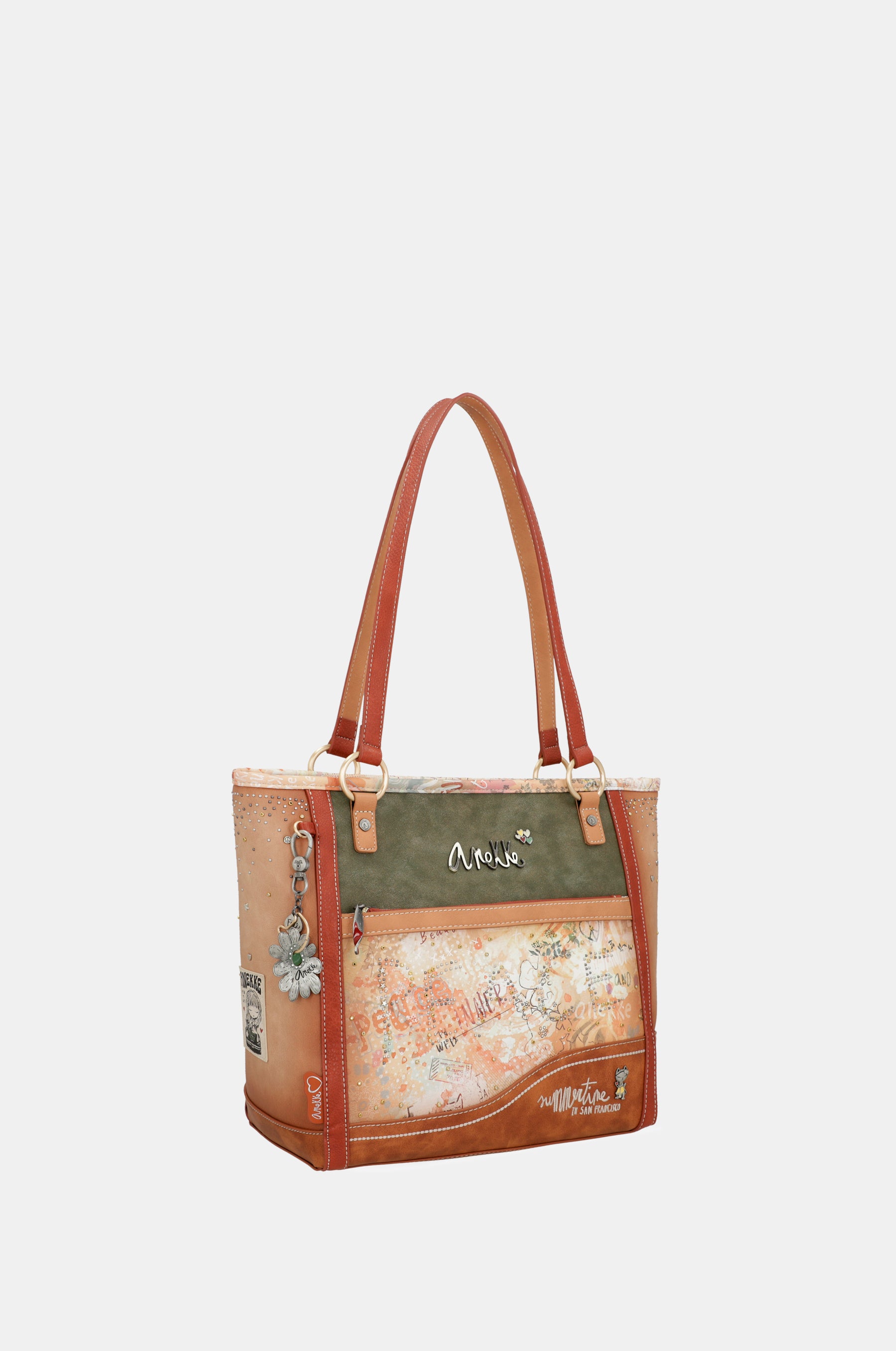 Bolso de hombro grande Flowers