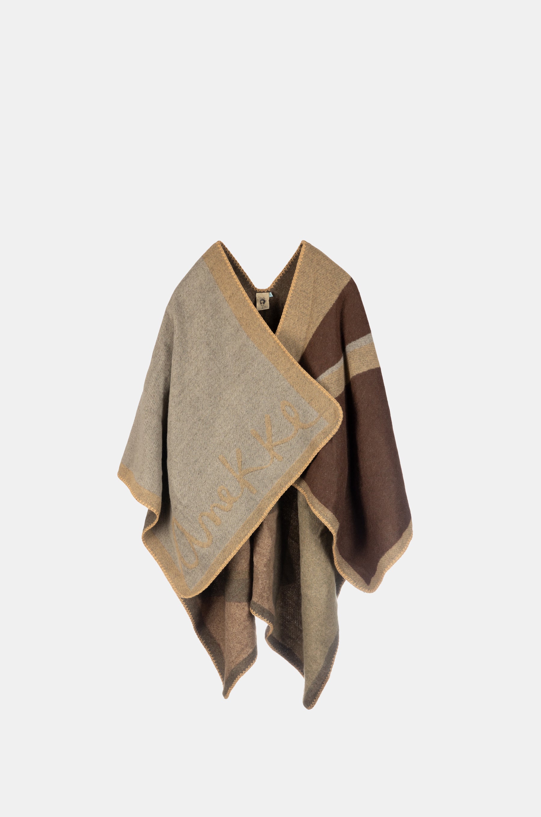 Poncho estampado claro