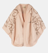 Chaqueta estilo poncho beige