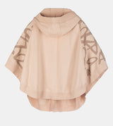 Chaqueta estilo poncho beige