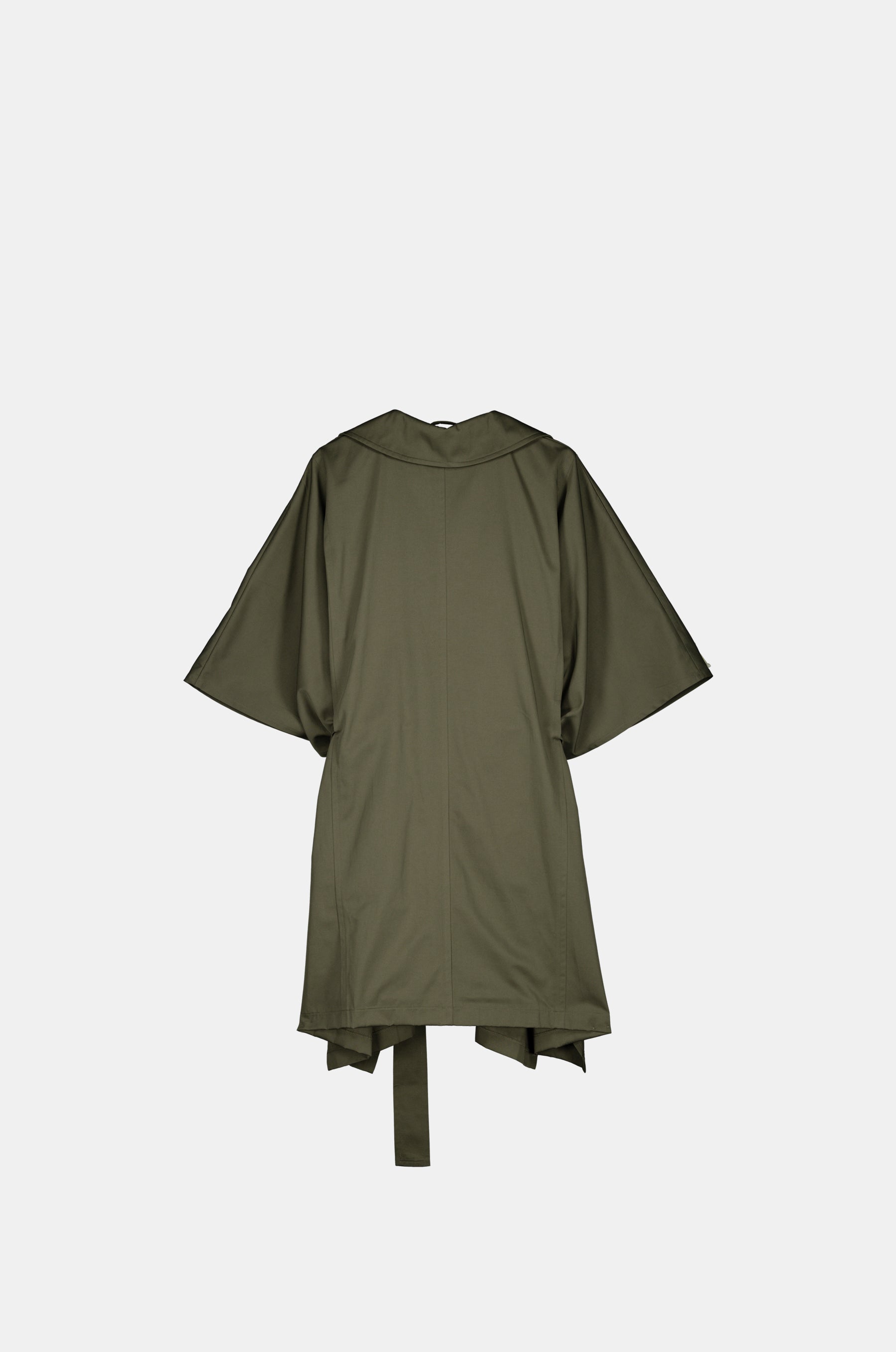 Gabardina estilo capa verde