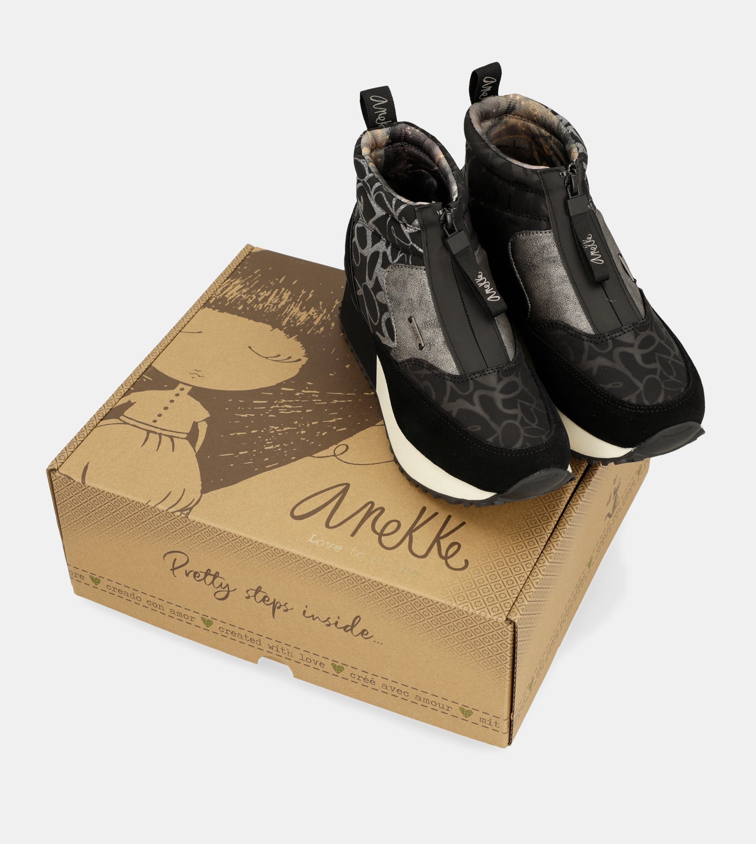 Botín deportivo negro Trendy