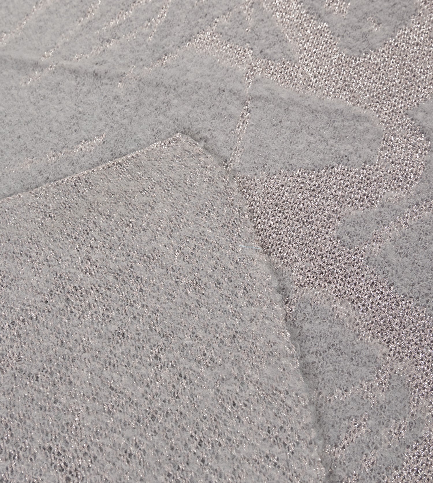 Bufanda rosa combinada