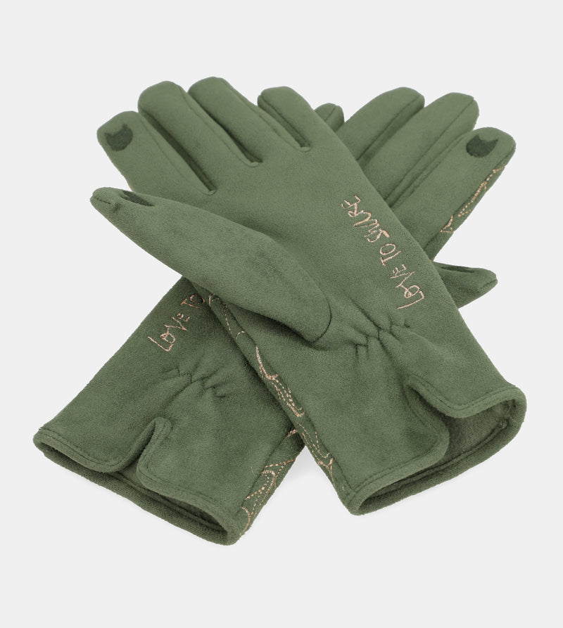 Guantes verde logo Anekke