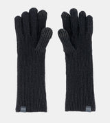 Guantes de punto negro