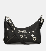 Bolso de hombro negro Crust