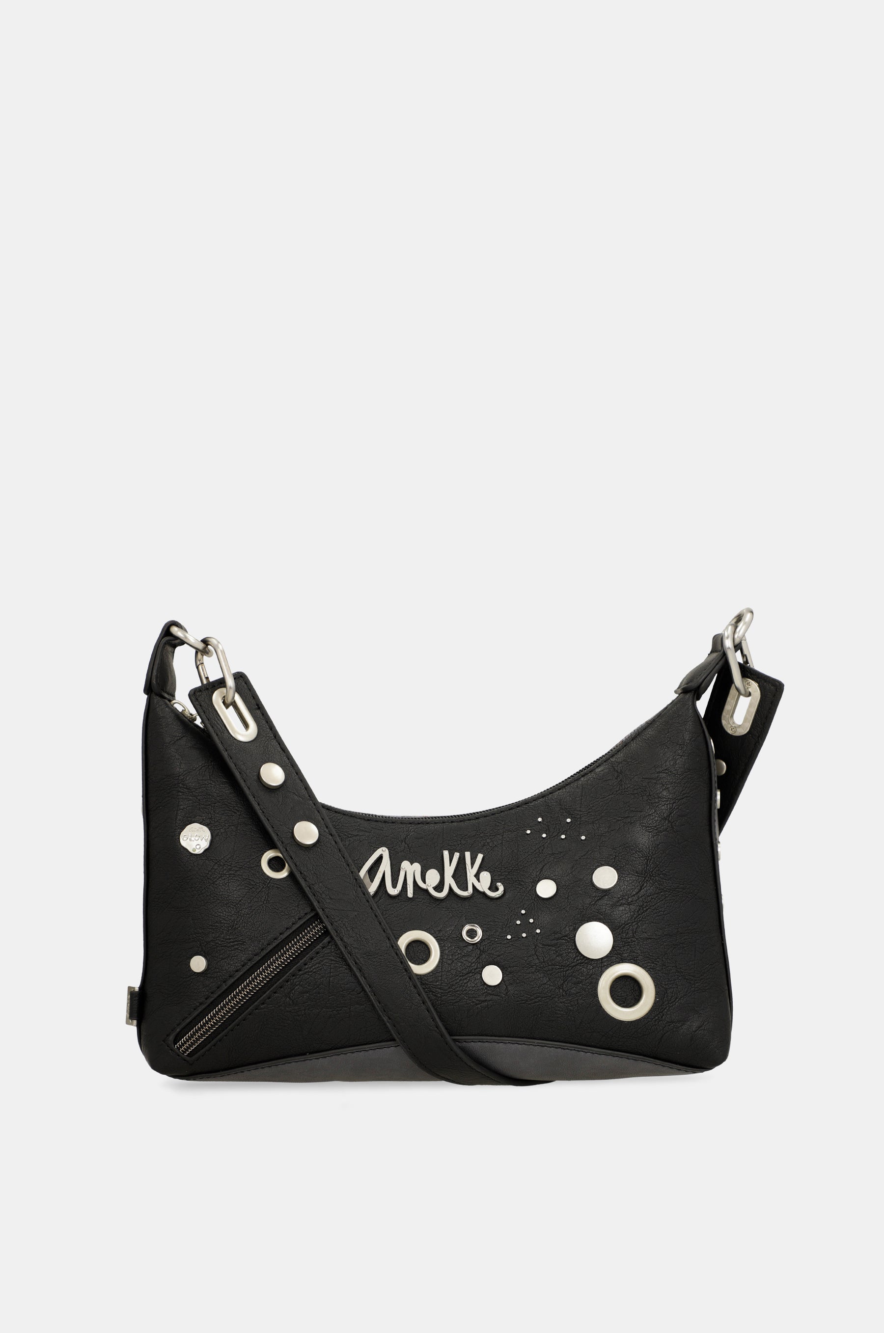 Bolso de hombro negro Crust