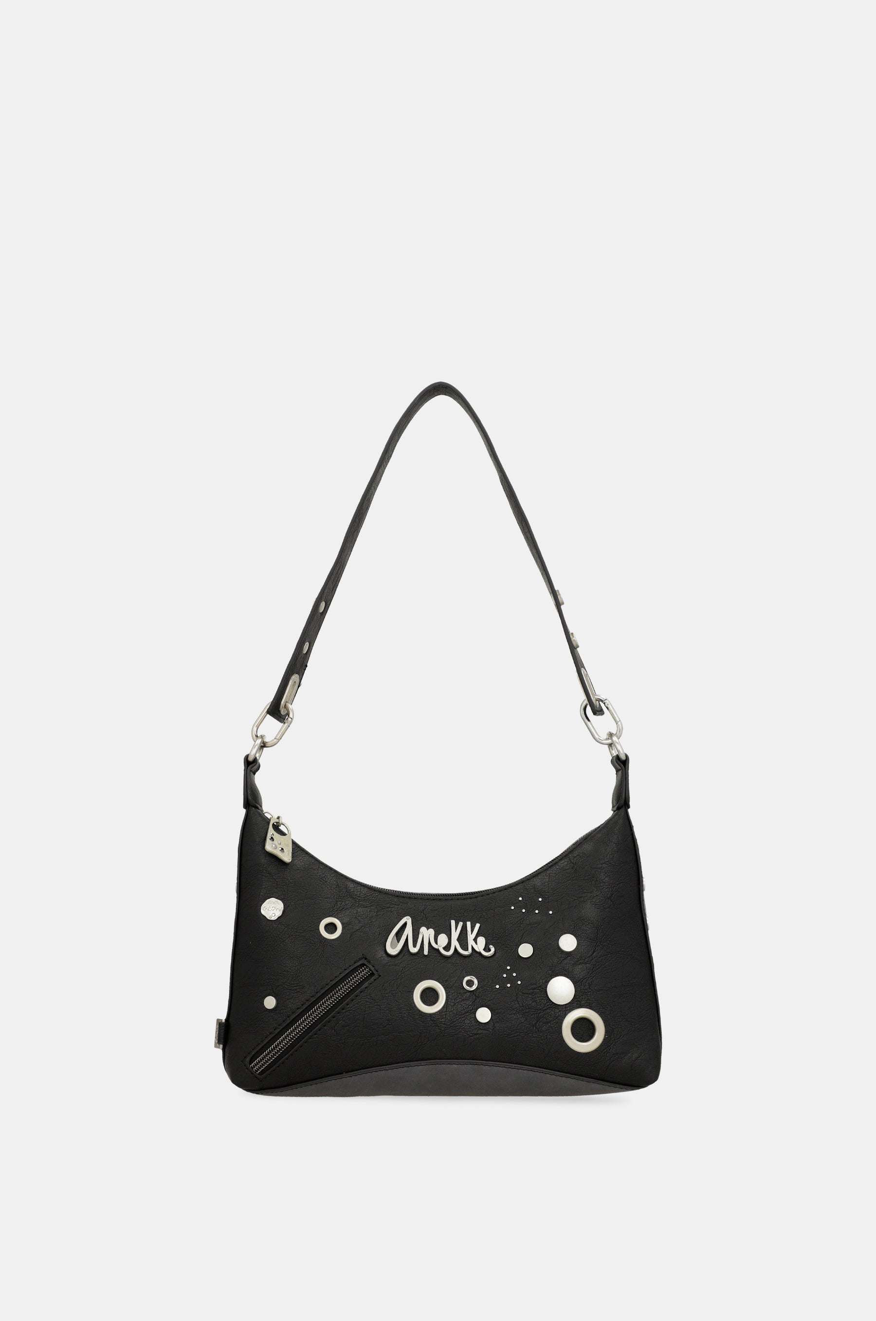 Bolso de hombro negro Crust
