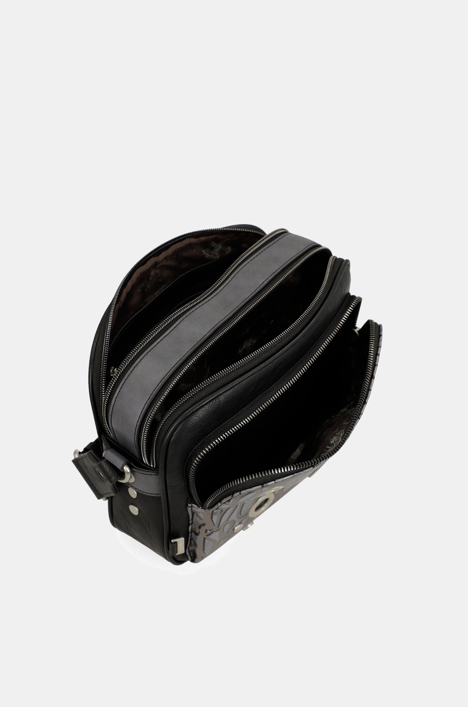 Bandolera mediana  con bolsillos Crust