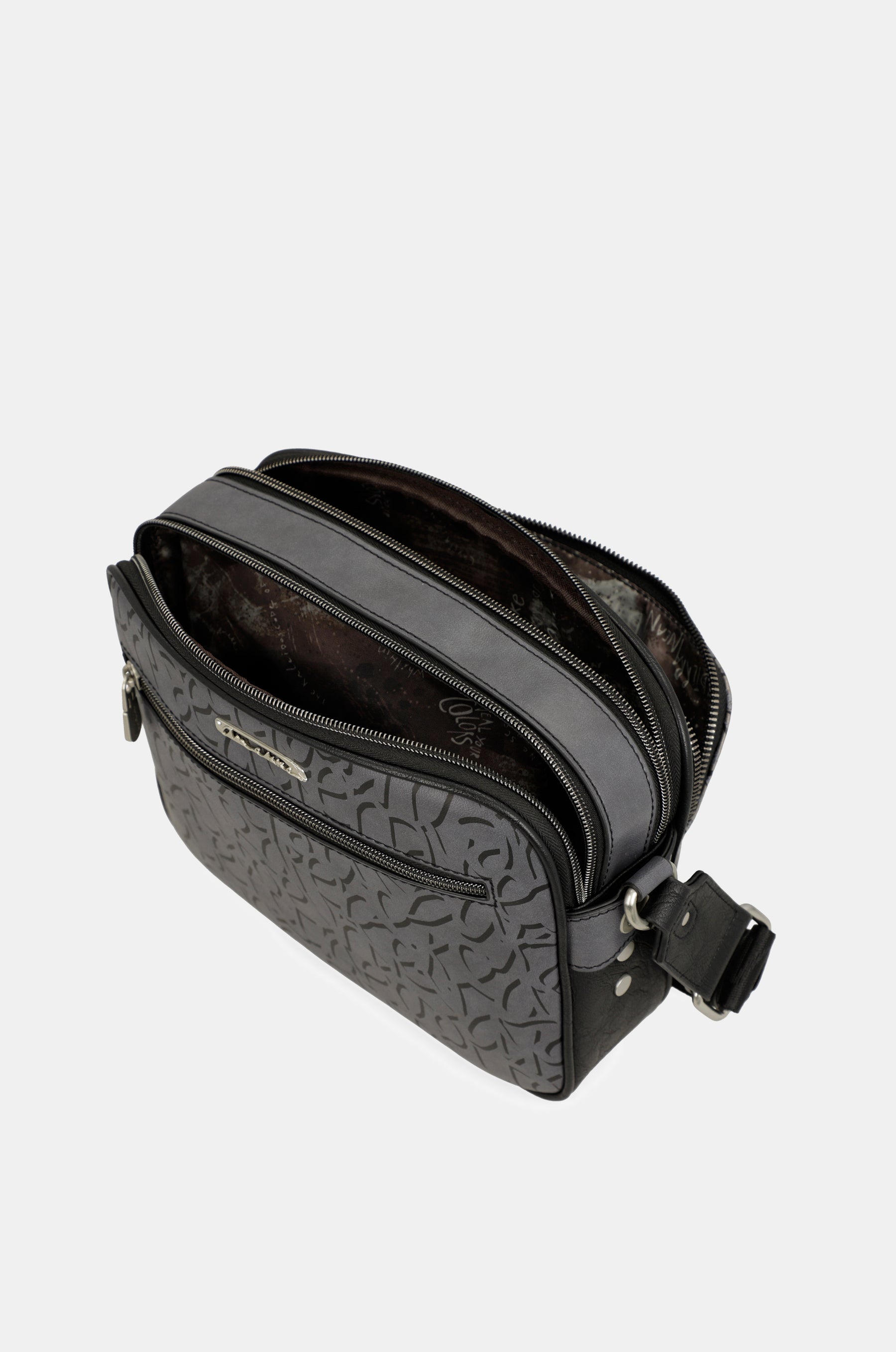 Bandolera mediana  con bolsillos Crust