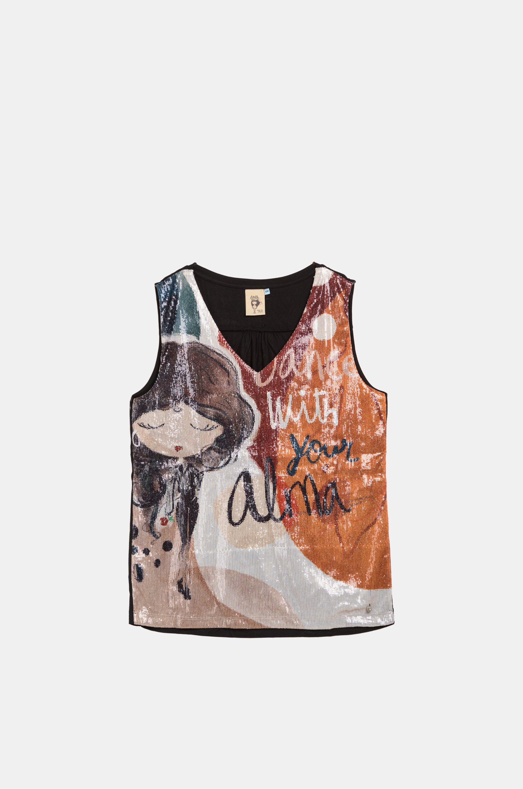 Top con lentejuelas Alma