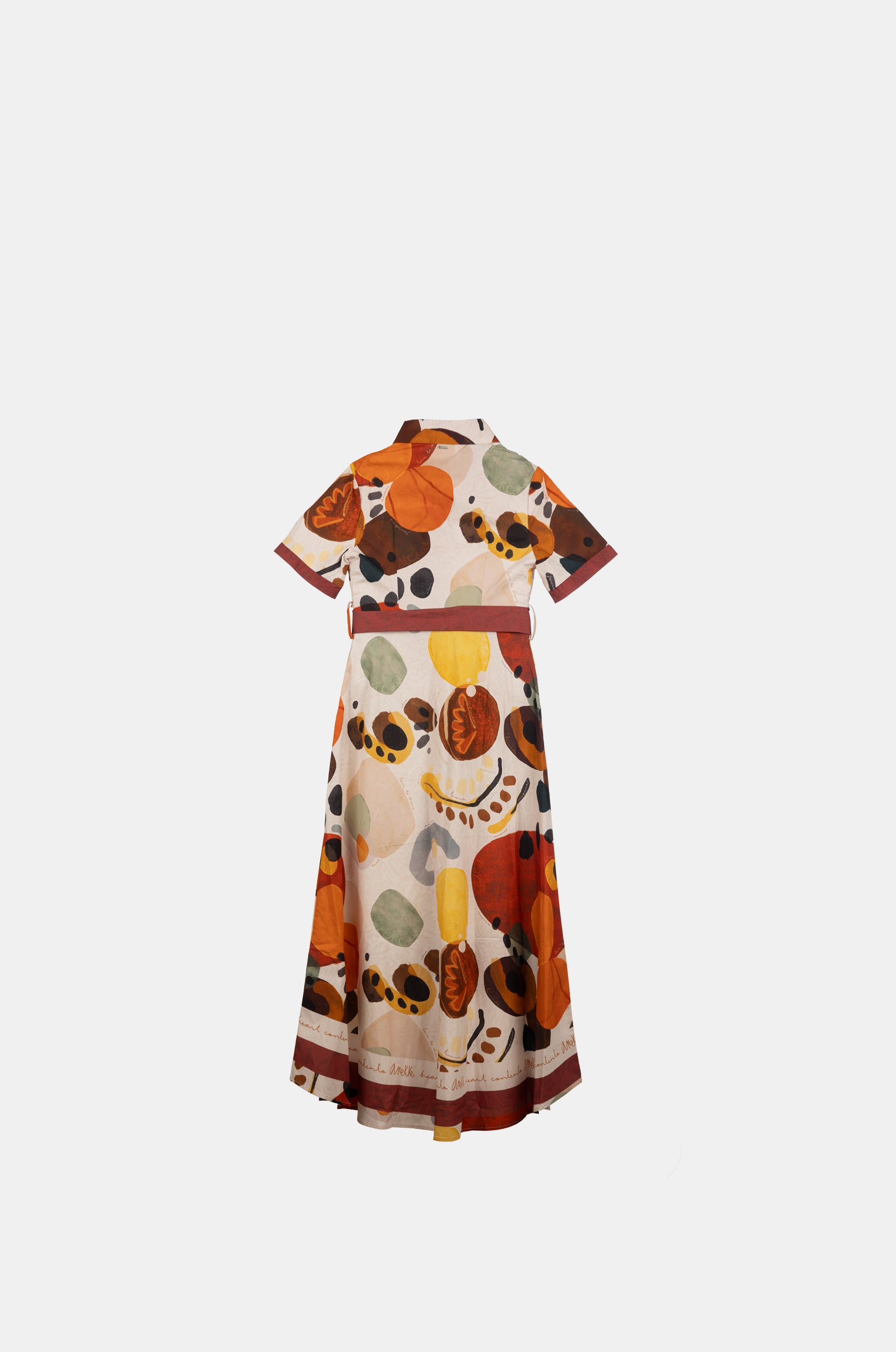 Vestido largo manga corta Alma