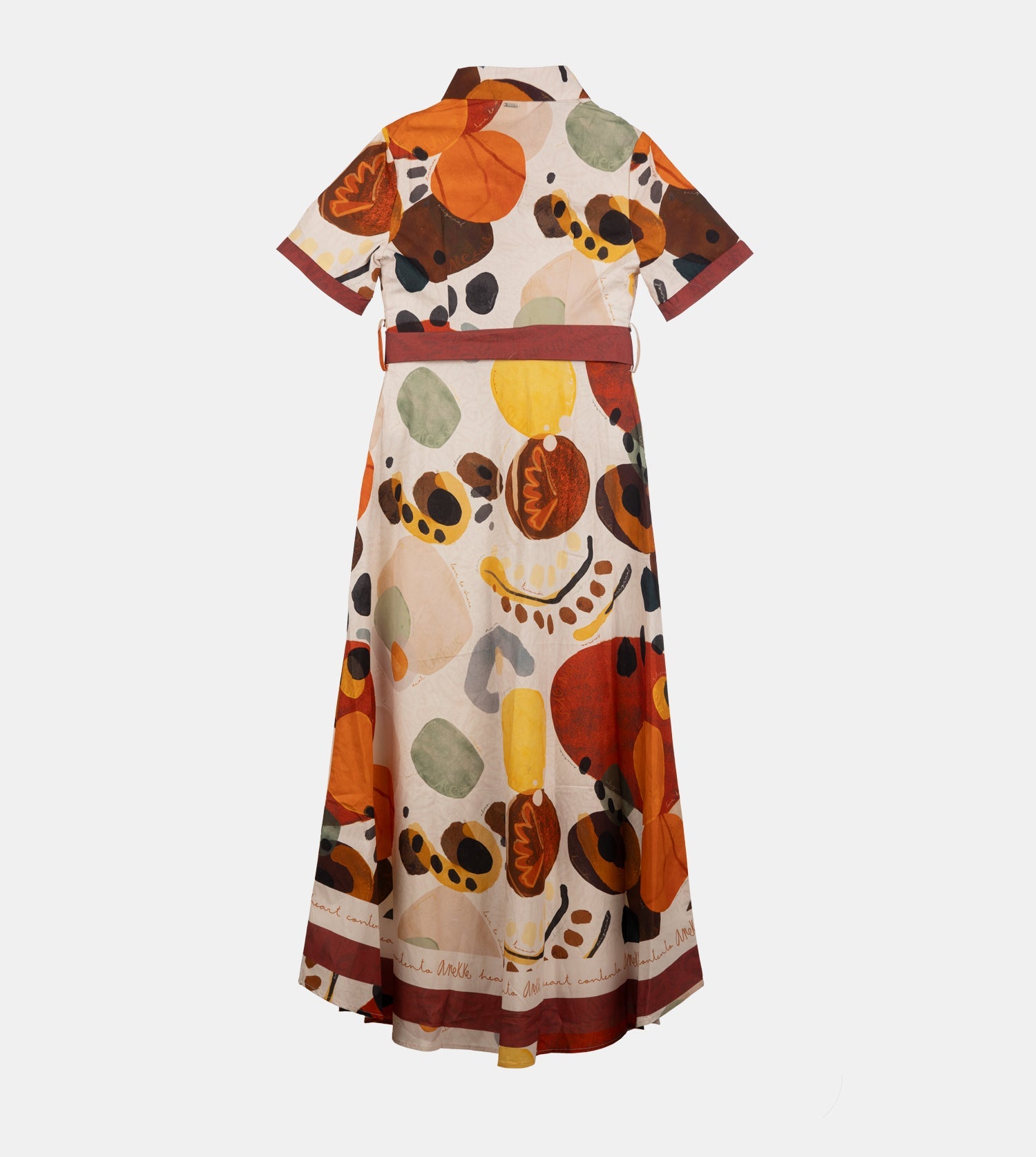 Vestido largo manga corta Alma