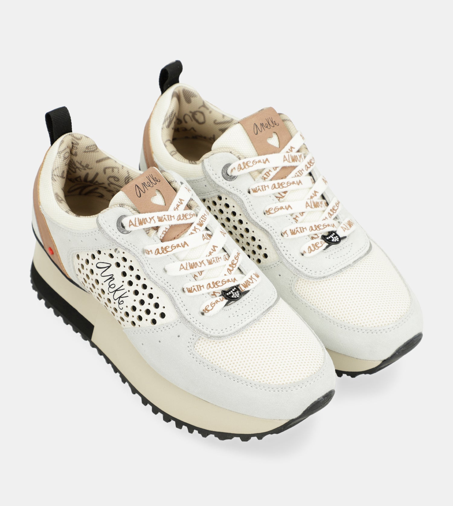 Deportivos plataforma gris