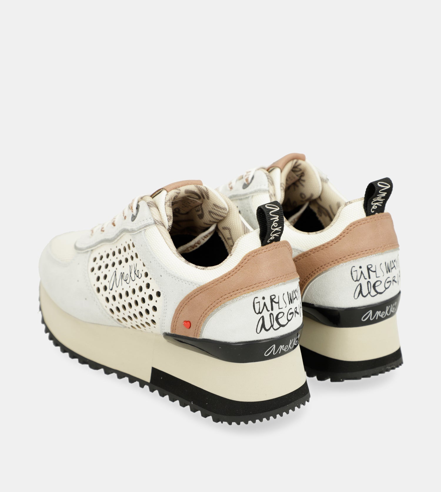 Deportivos plataforma gris